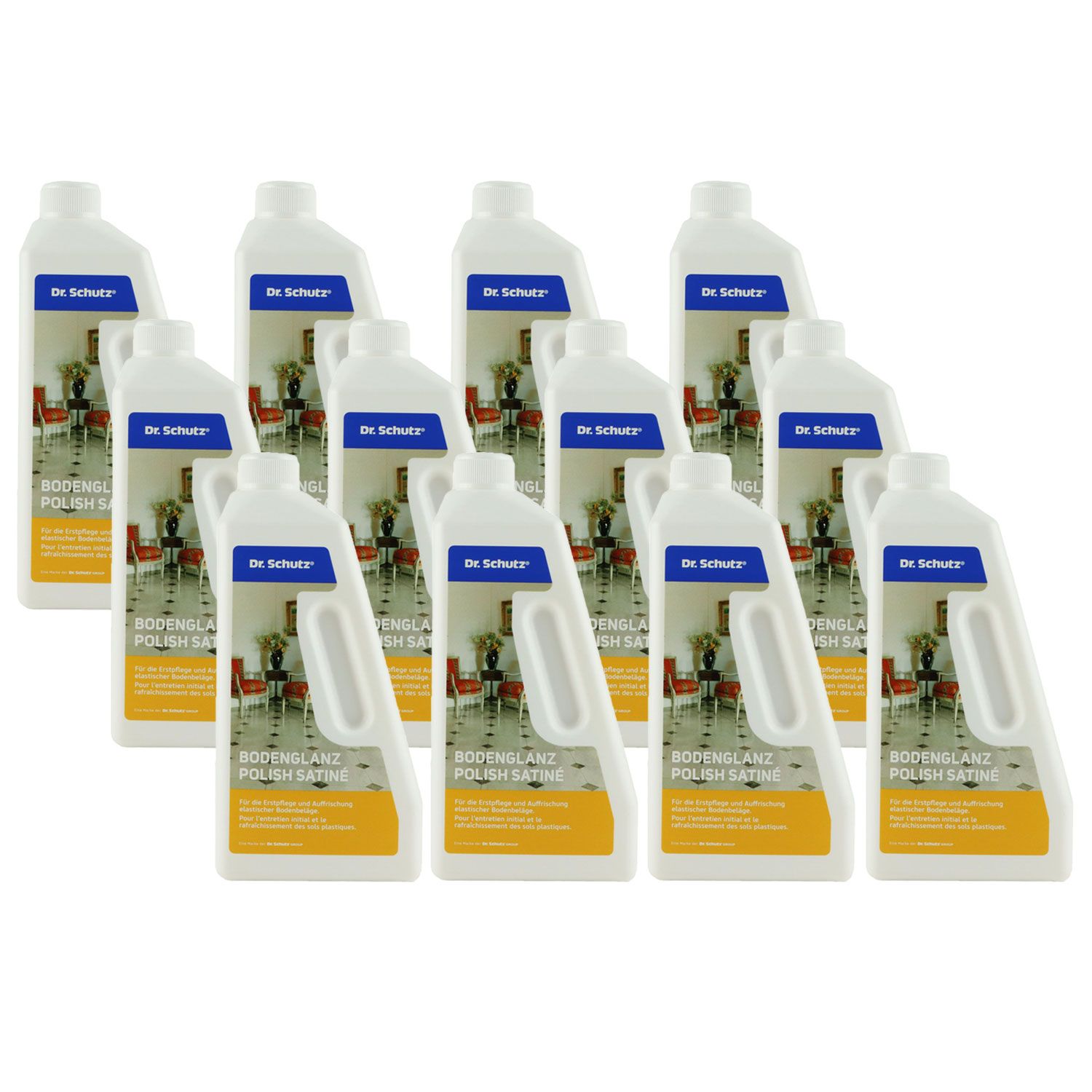 Dr. Schutz Bodenglanz 12 x 750 ml Pflege & Refresher auch f�r PU-Oberfl�chen Set