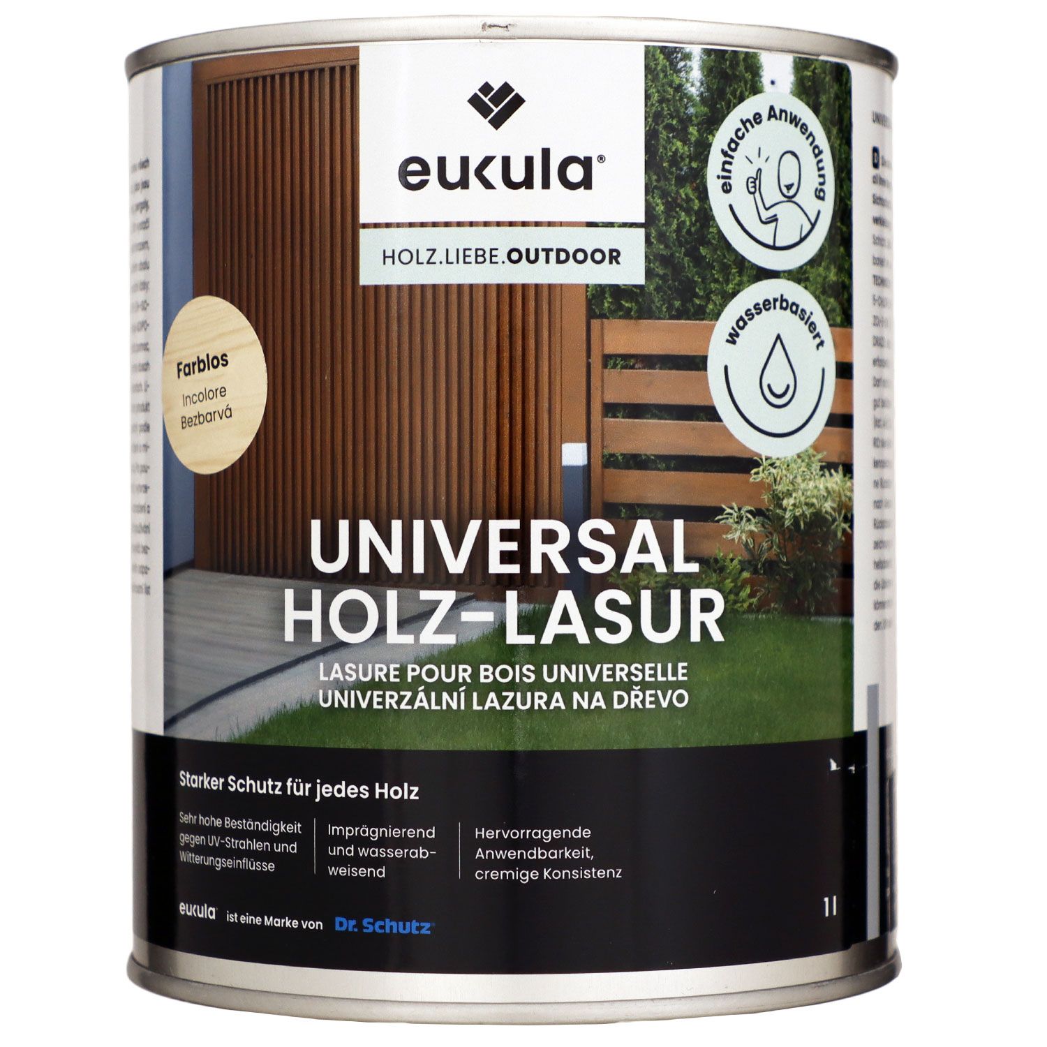 Dr. Schutz Eukula 1 Liter Universal Holz-Lasur farblos