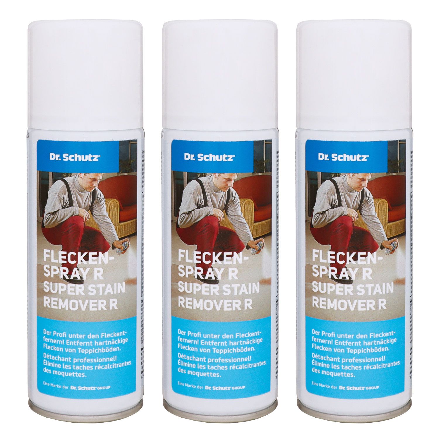 Dr. Schutz Fleckenspray R 3 x 200 ml f�r textile Bel�ge Polster Textilien Set