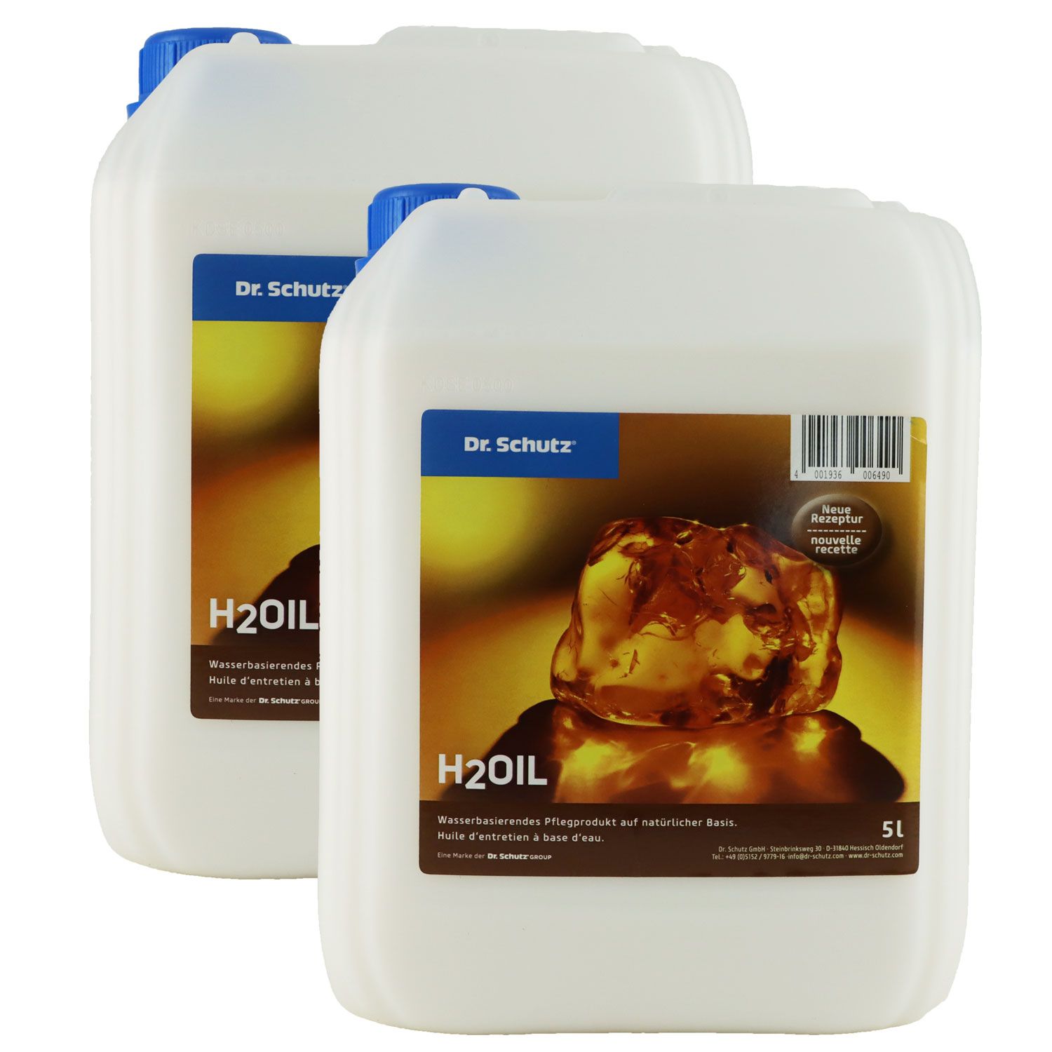 Dr. Schutz H2Oil 2 x 5 Liter Kanister Boden Wasserbasiertes Pflege�l natur Set