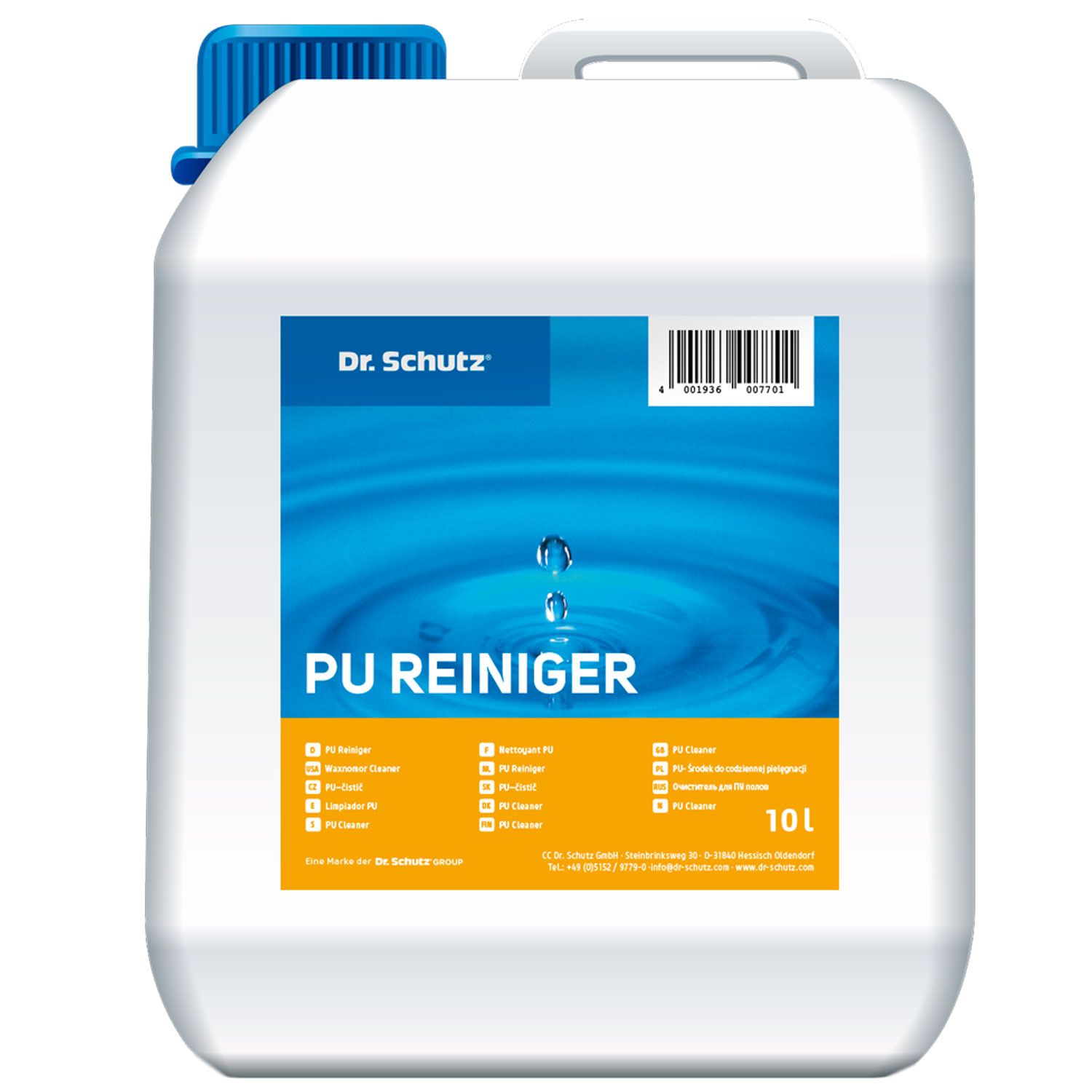 Dr. Schutz PU-Reiniger Unterhaltsreinigung 10 Liter Aktivreiniger Bauschluss Kanister