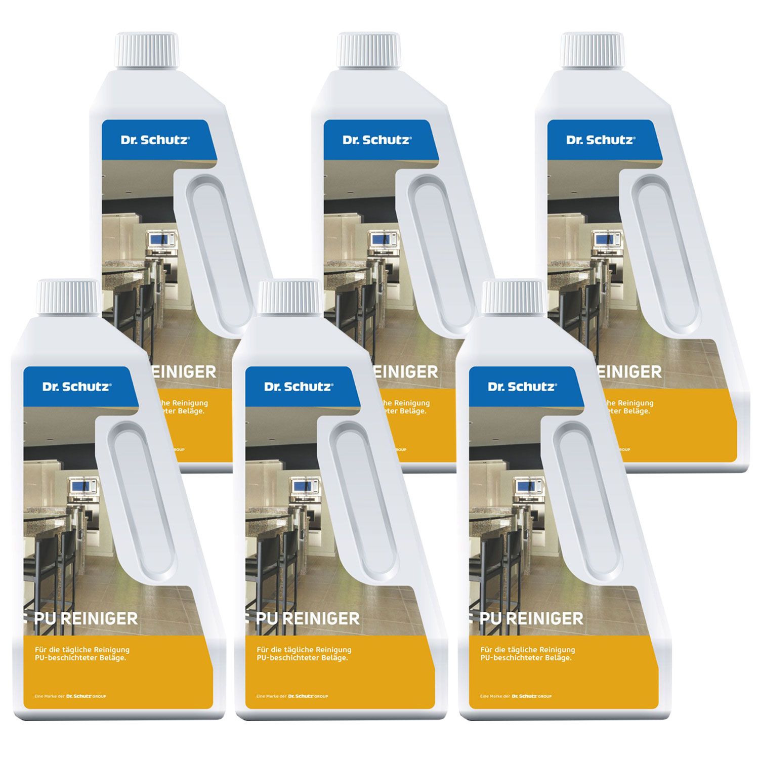 Dr. Schutz PU-Reiniger Unterhaltsreinigung 6 x 750 ml Aktivreiniger Bauschluss