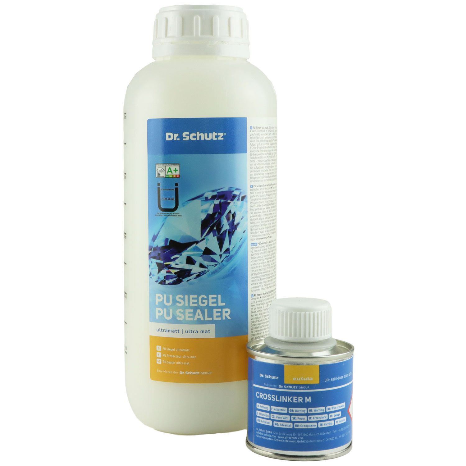 Dr. Schutz PU Siegel ultramatt 0,9 Liter inkl. 90 ml Vernetzer