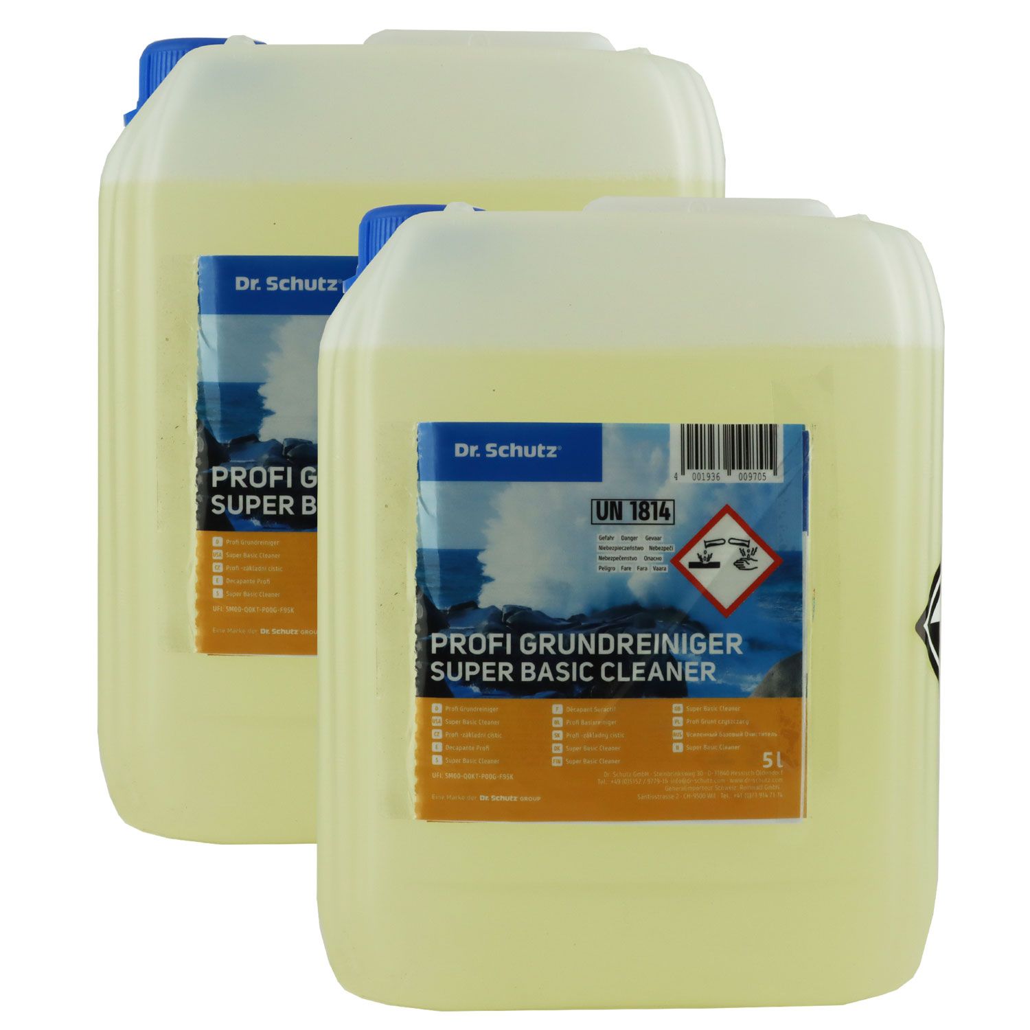 Dr. Schutz Profi Grundreiniger 2 x 5 Liter Reinigungsmittel f�r PVC-B�den Kanister Set
