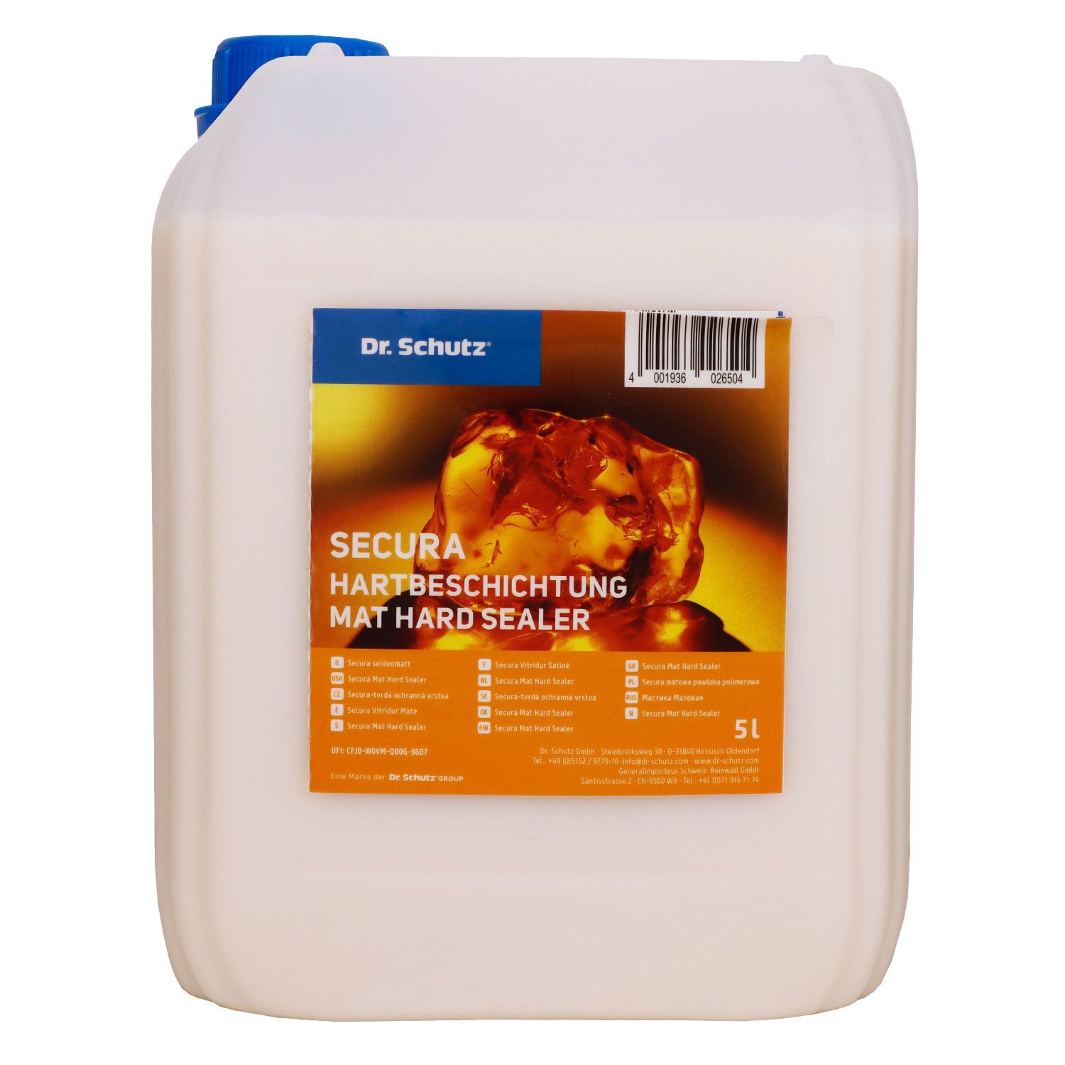 Dr. Schutz Secura Hartbeschichtung 5 Liter seidenmatt Kanister