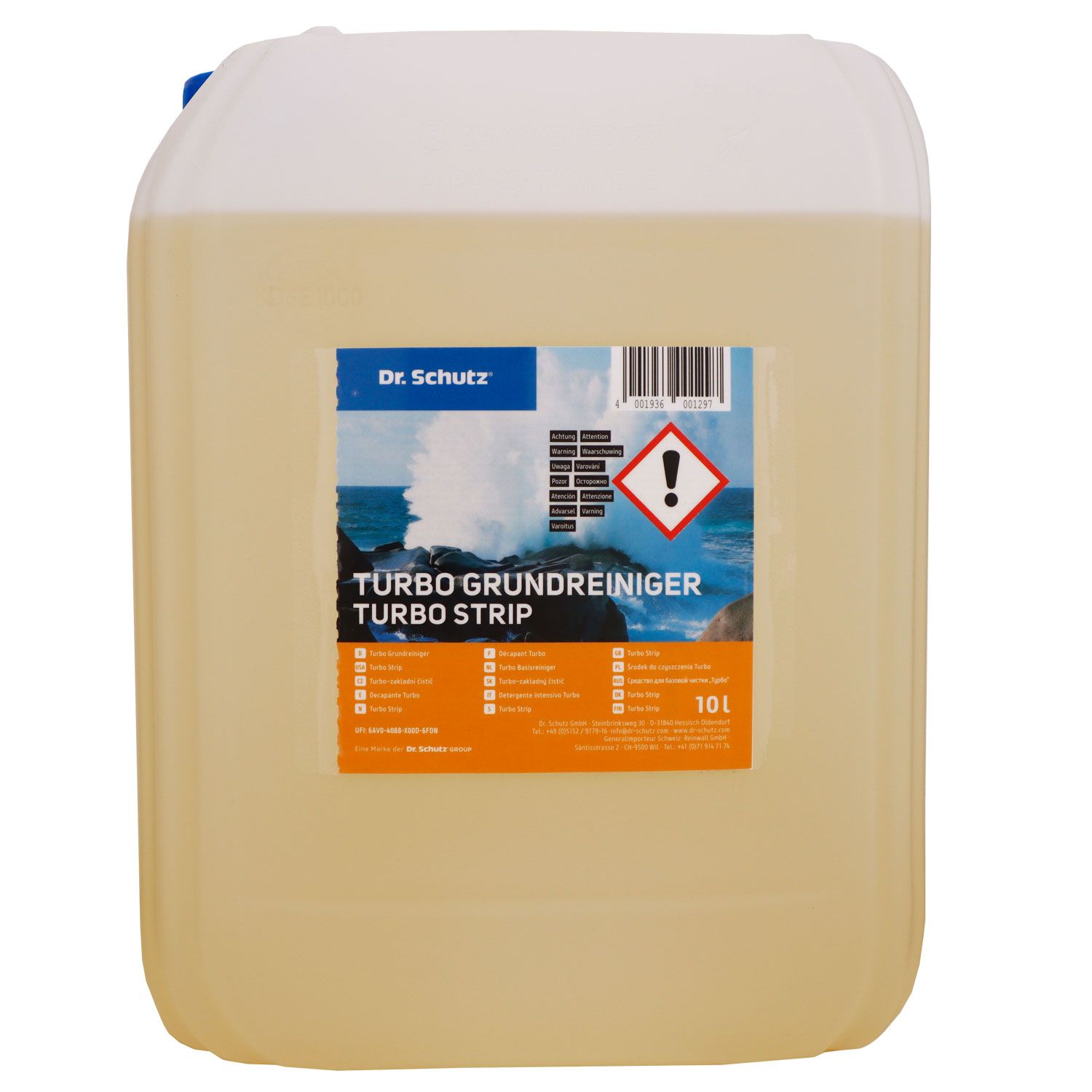 Dr. Schutz Turbo Grundreiniger 10 Liter f�r alle elastischen B�den Kanister