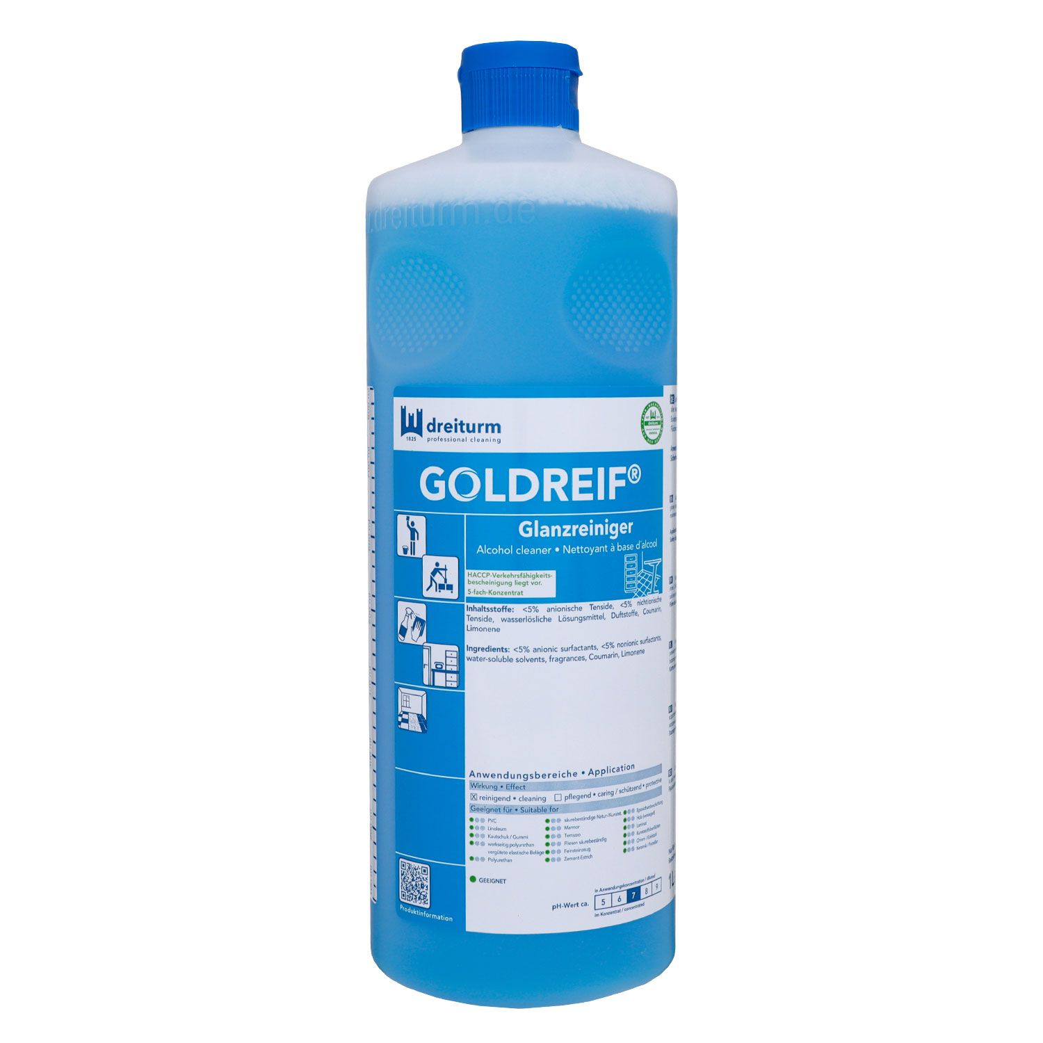 Dreiturm GOLDREIF 1 Liter Glanzreiniger Alkoholreiniger 5-fach Konzentrat