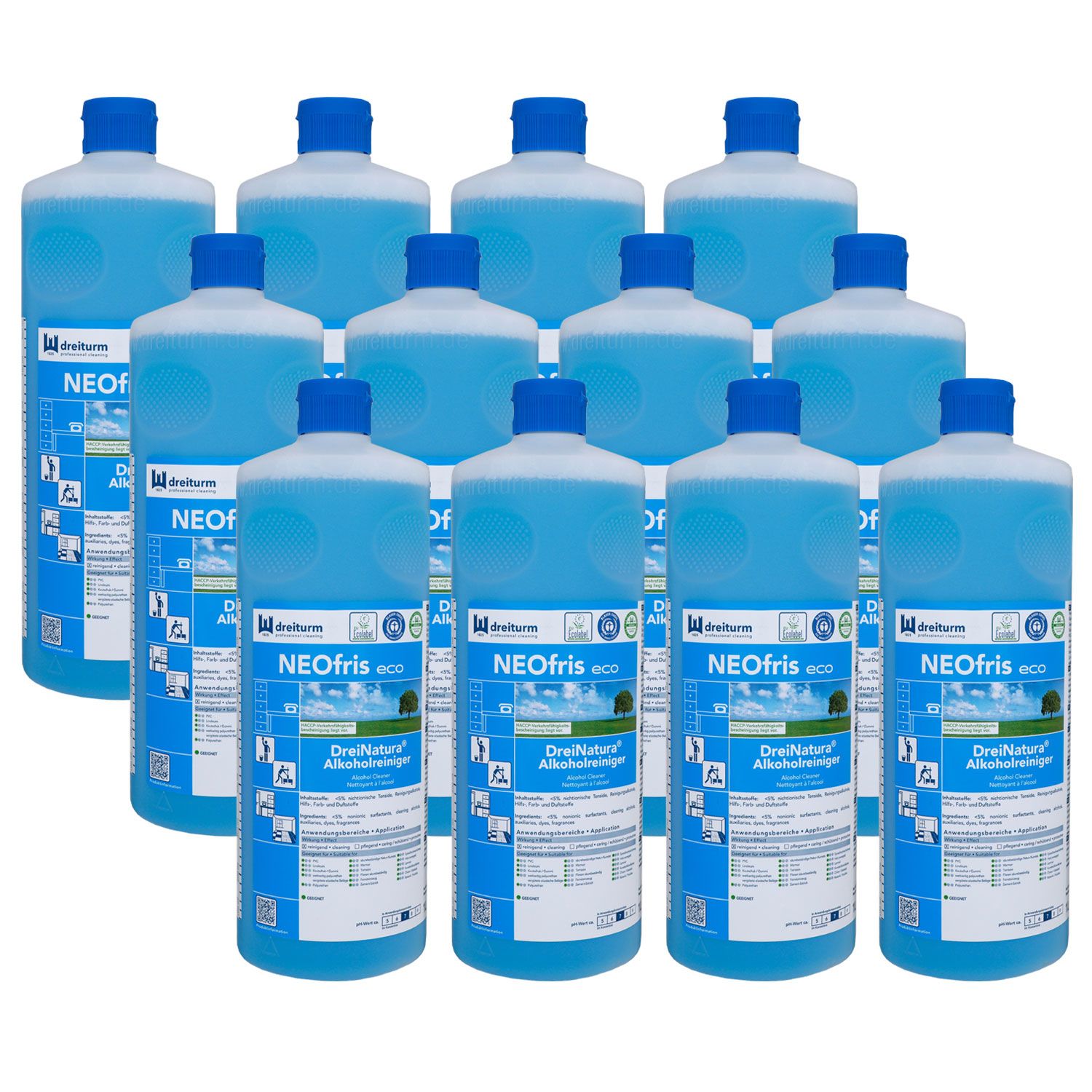 Dreiturm Neofris eco DreiNatura 12 x 1 Liter Universalreiniger Alkoholreiniger