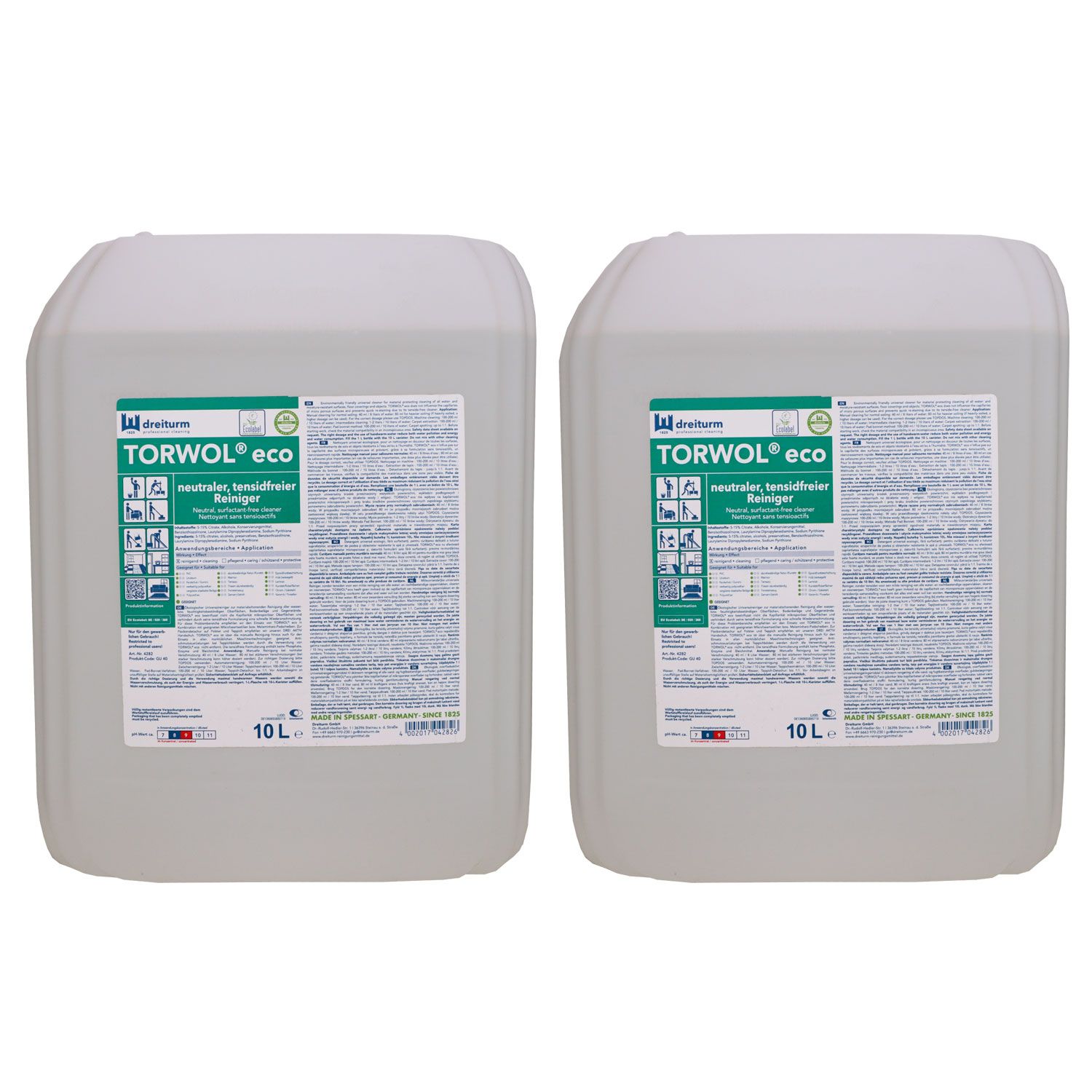 Dreiturm Torwol 2 x 10 Liter neutraler tensidfreier Reiniger