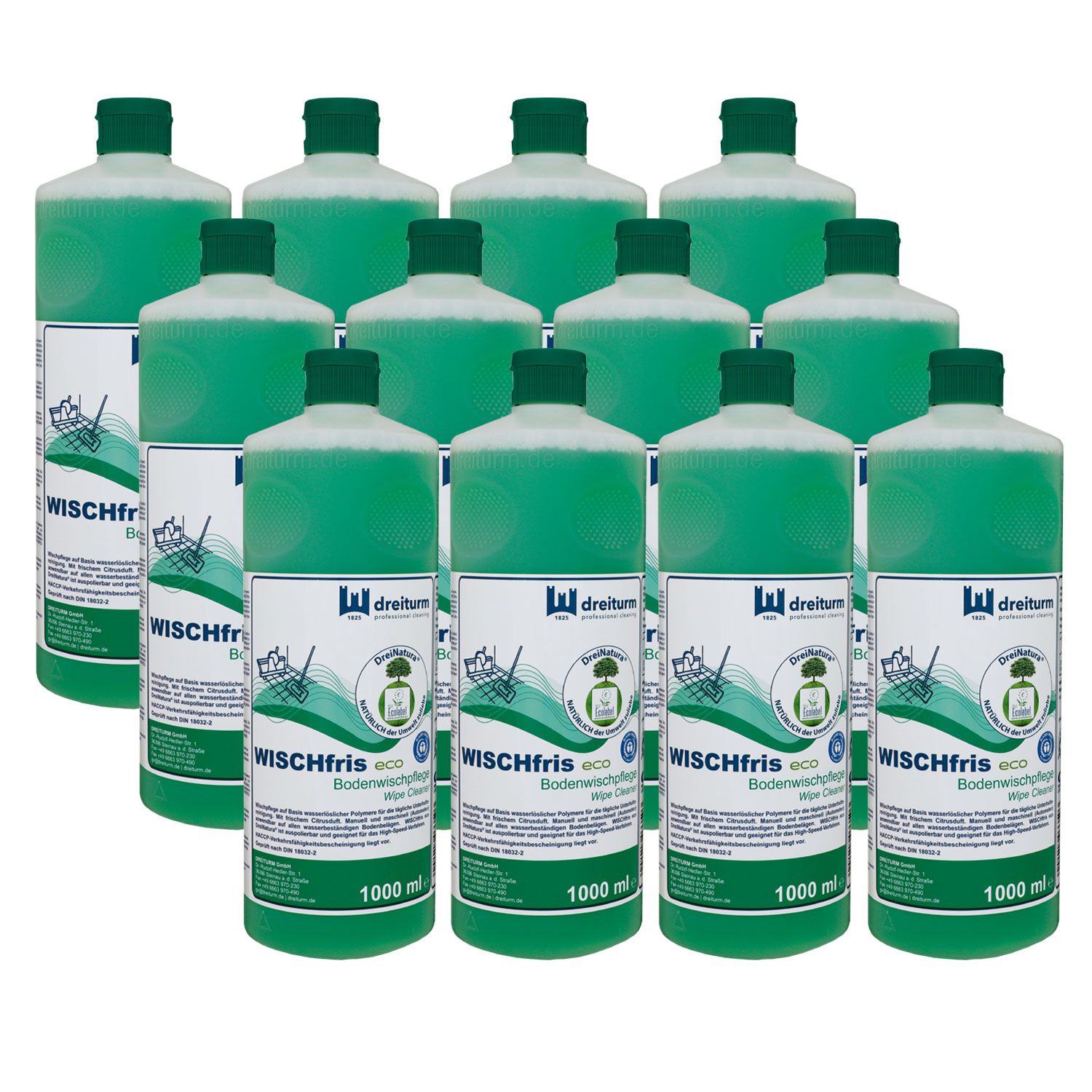 Dreiturm WISCHfris eco DreiNatura 12 x 1 Liter Duftreiniger Wischpflege