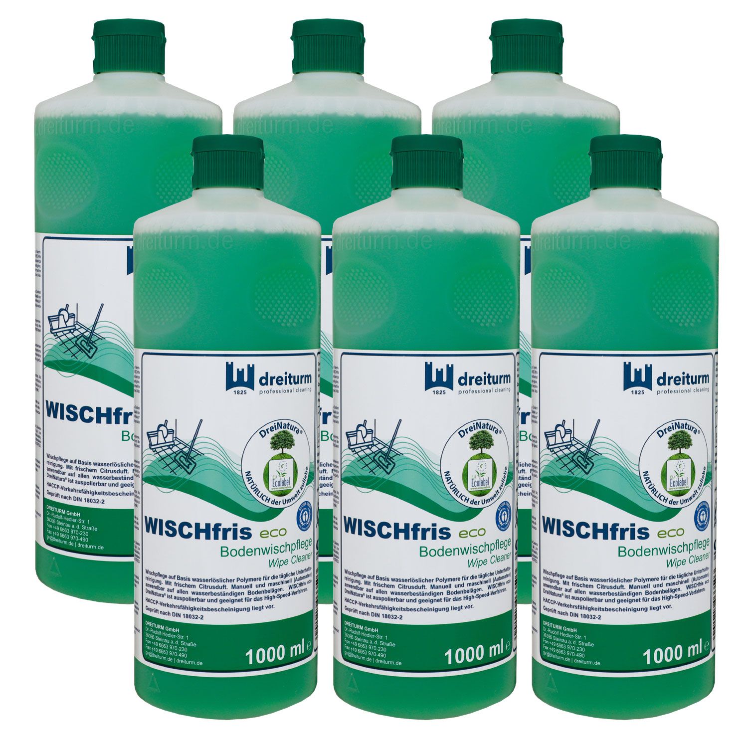 Dreiturm WISCHfris eco DreiNatura 6 x 1 Liter Duftreiniger Wischpflege