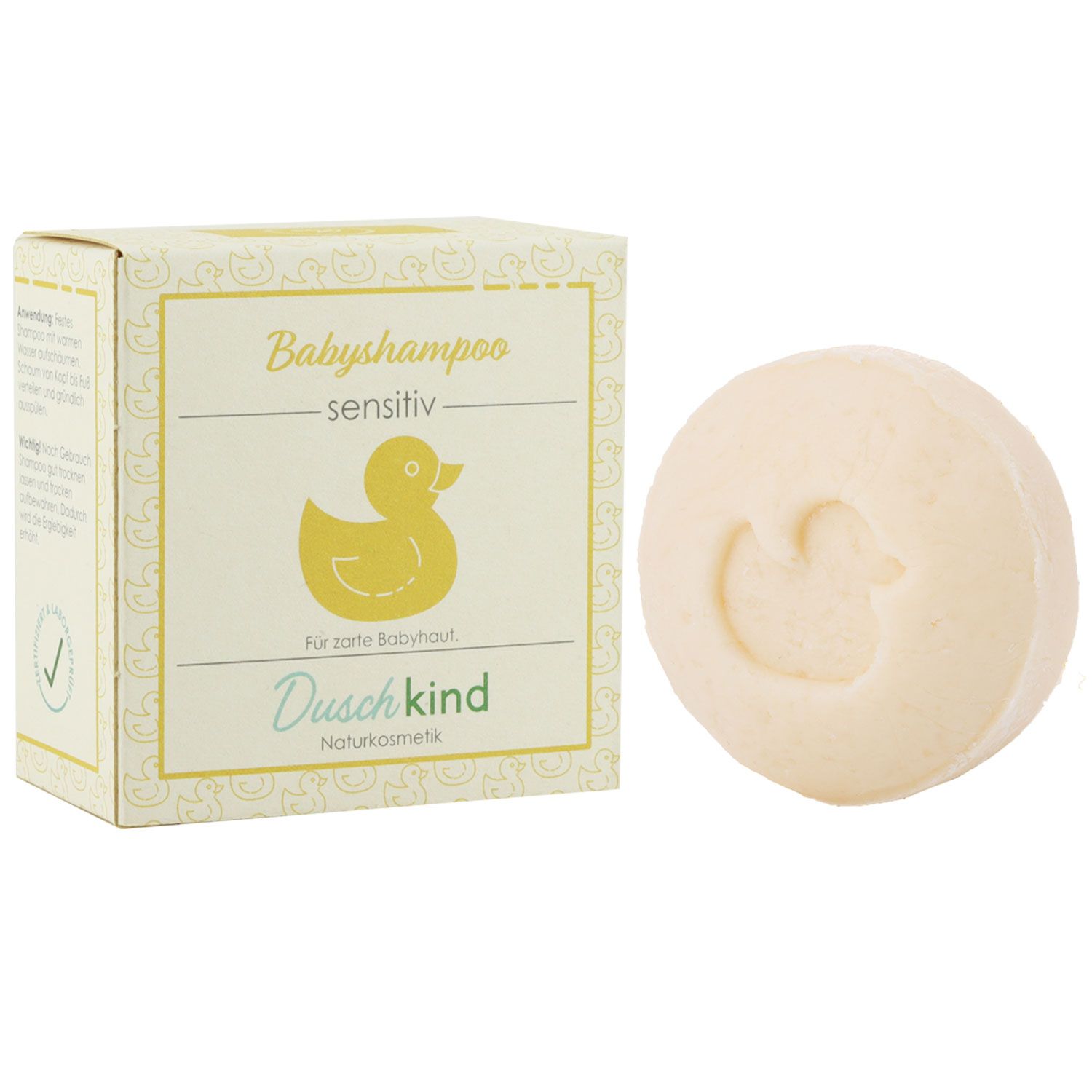 Duschkind festes Babyshampoo festes Kindershampoo 56 g sensitiv Baby Shampoo