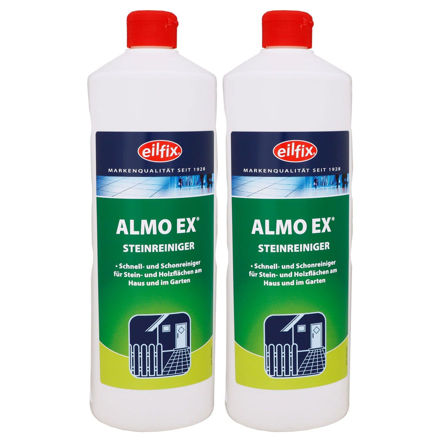 Eilfix Almo Ex Steinreiniger 2 x 1 Liter Steinreiniger Holzfl�chen Set