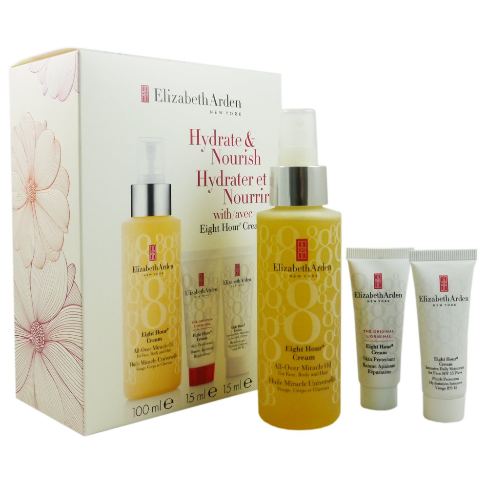 Elizabeth Arden Eight Hour Cream Miracle Oil 100ml & Skin 15ml & Daily