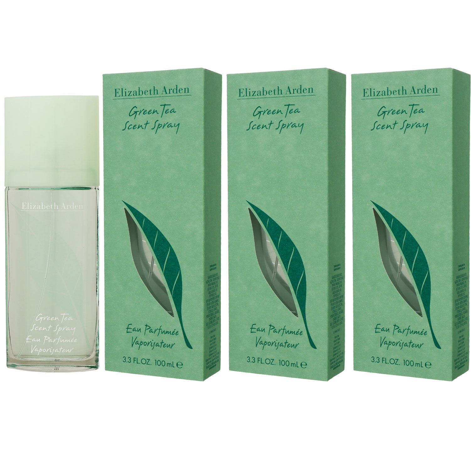 Elizabeth Arden Green Tea 3 x 100 ml Eau de Parfum EDP Set