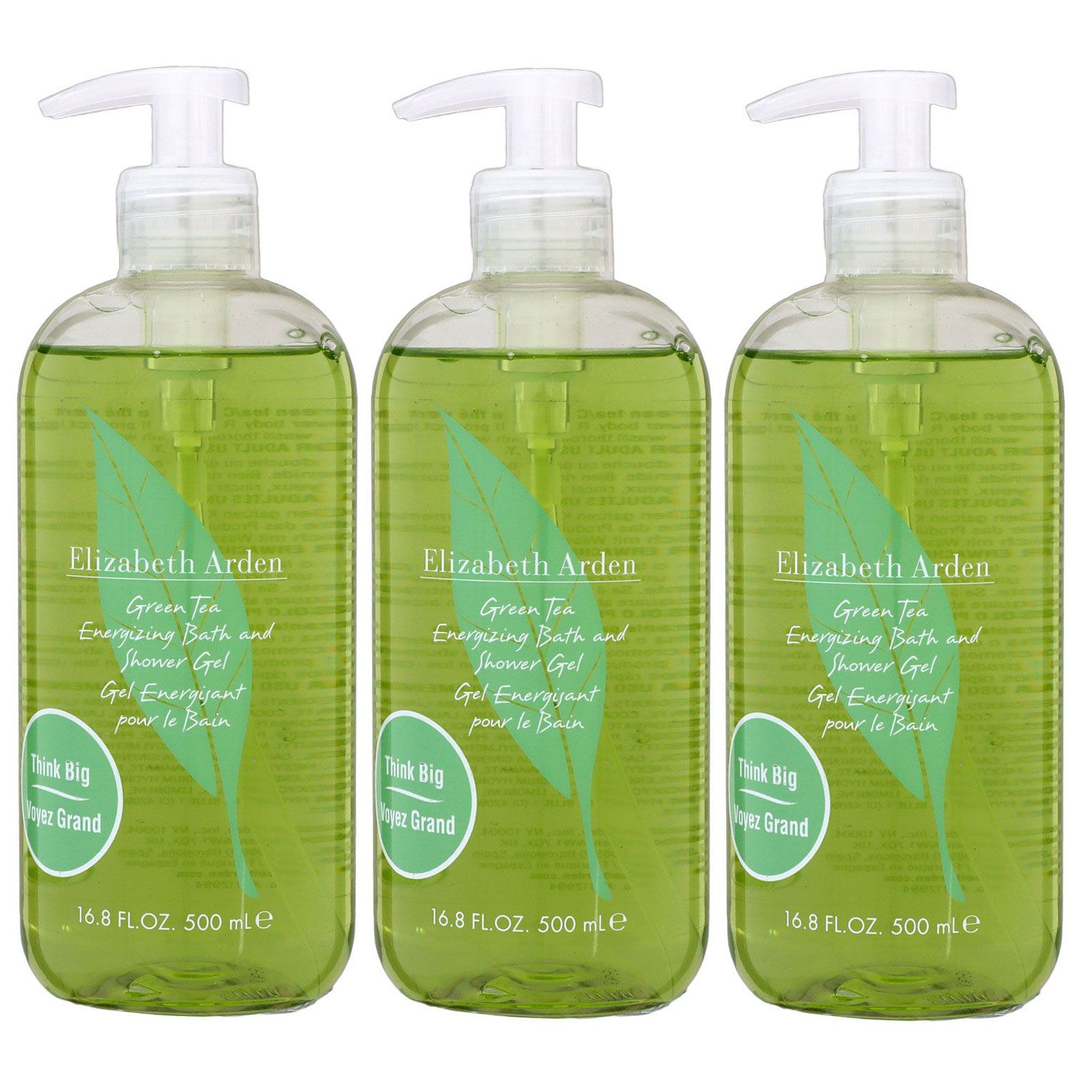 Elizabeth Arden Green Tea 3 x 500 ml Duschgel Showergel Shower Gel Set