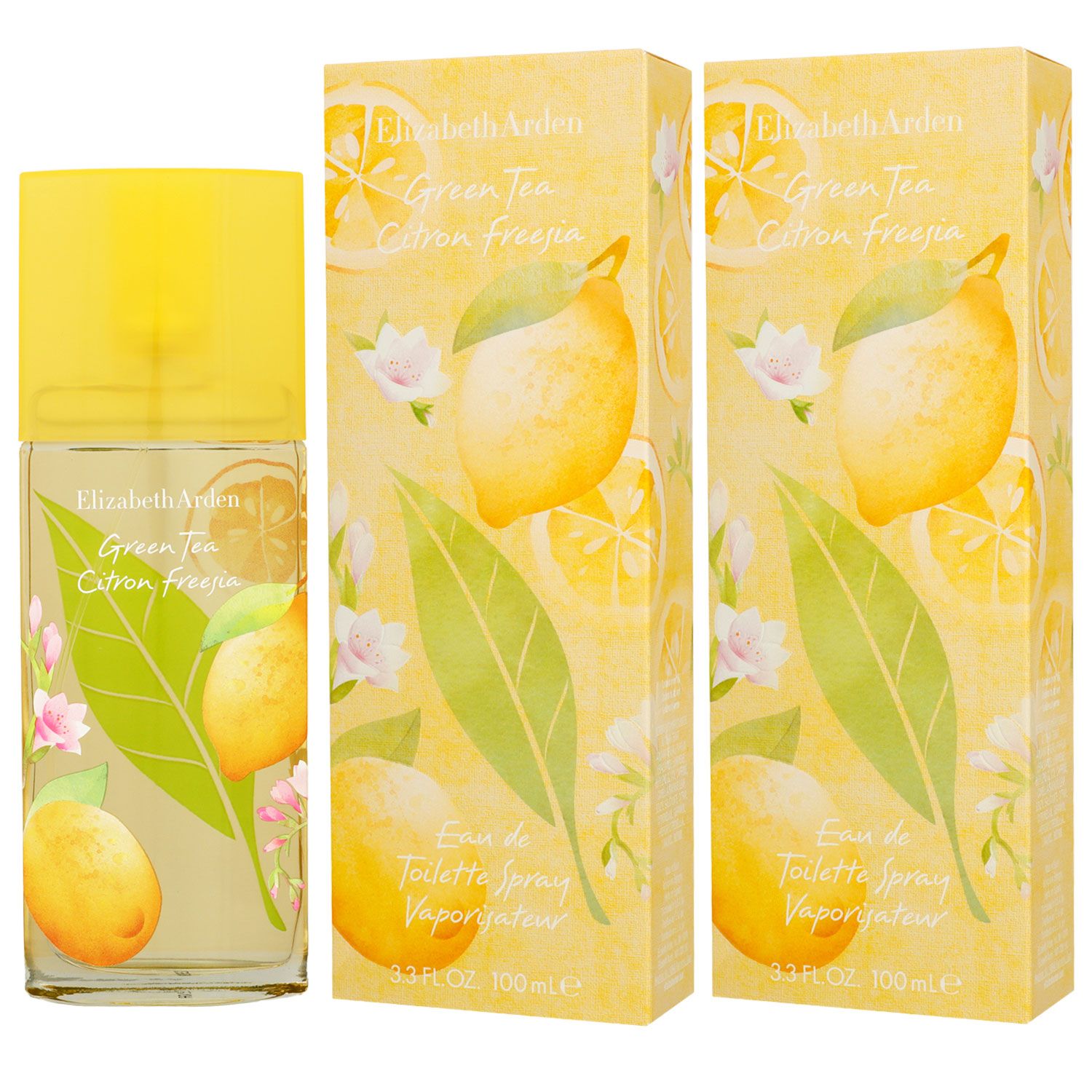 Elizabeth Arden Green Tea Citron Freesia 2 x 100 ml Eau de Toilette EDT Set Damenduft