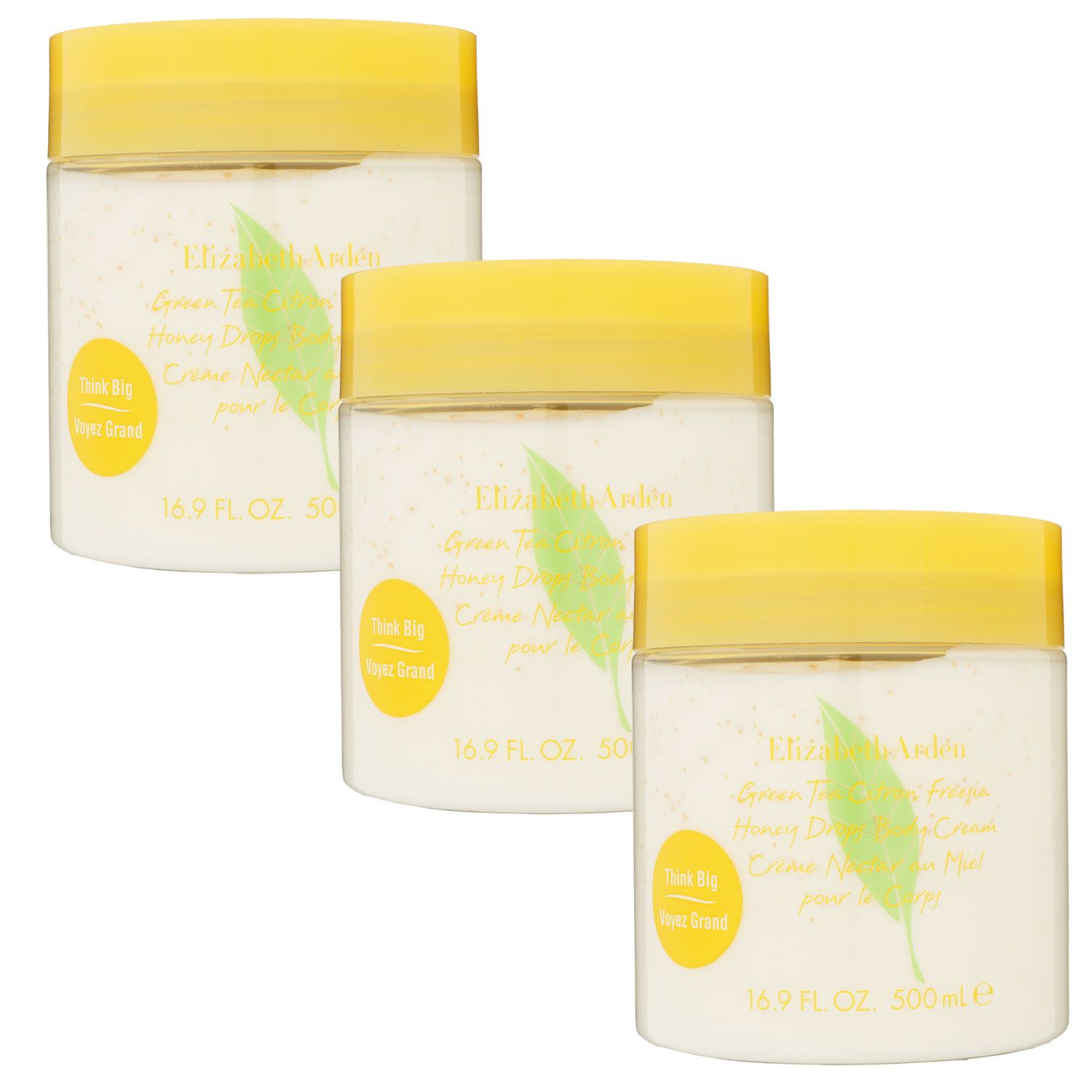 Elizabeth Arden Green Tea Citron Freesia Honey Drops 3 x 500 ml Body Cream K�rpercreme Set