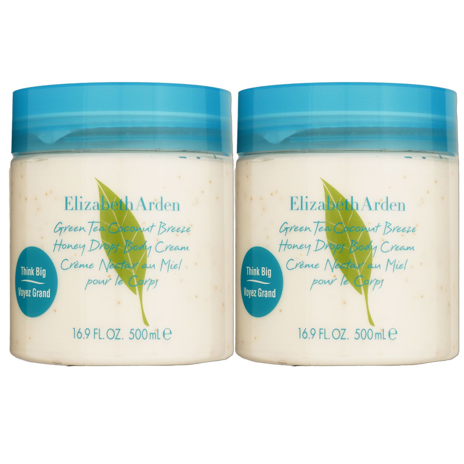 Elizabeth Arden Green Tea Coconut Breeze Honey Drops 2 x 500 ml Body Cream Set