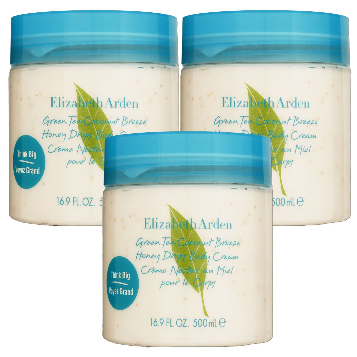 Elizabeth Arden Green Tea Coconut Breeze Honey Drops 3 x 500 ml Body Cream Set