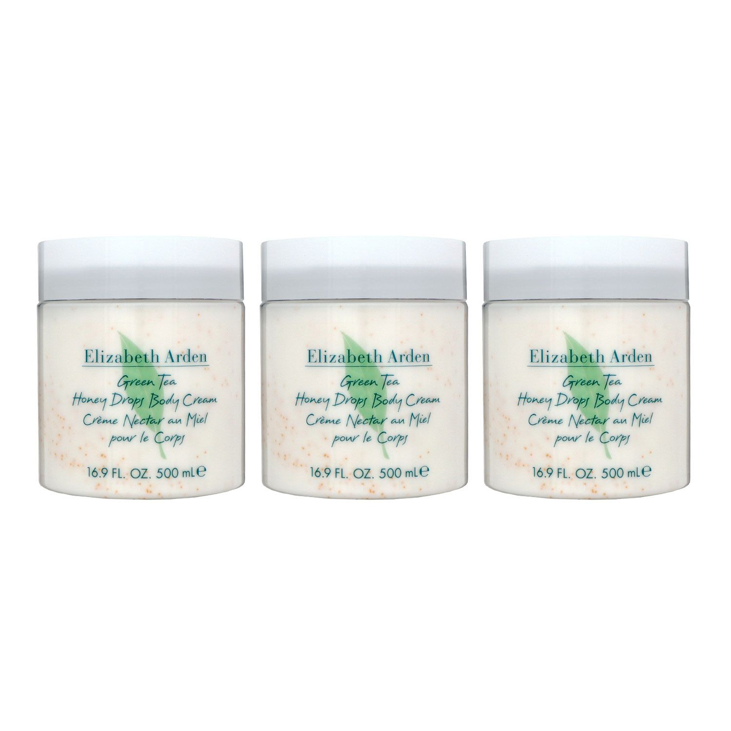 Elizabeth Arden Green Tea Honey Drops 3 x 500 ml Body Cream Creme K�rpercreme Set