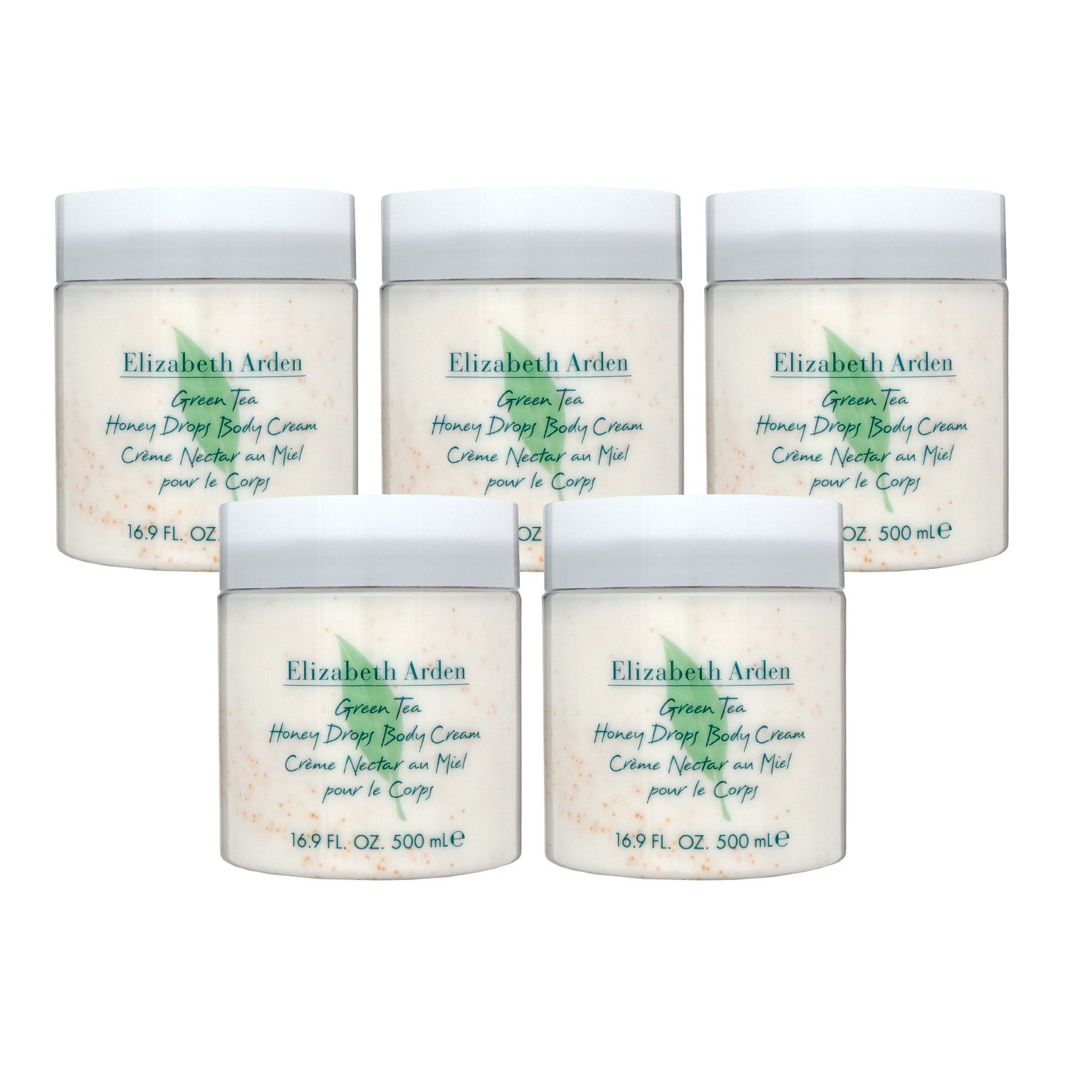 Elizabeth Arden Green Tea Honey Drops 5 x 500 ml Body Cream Creme K�rpercreme Set