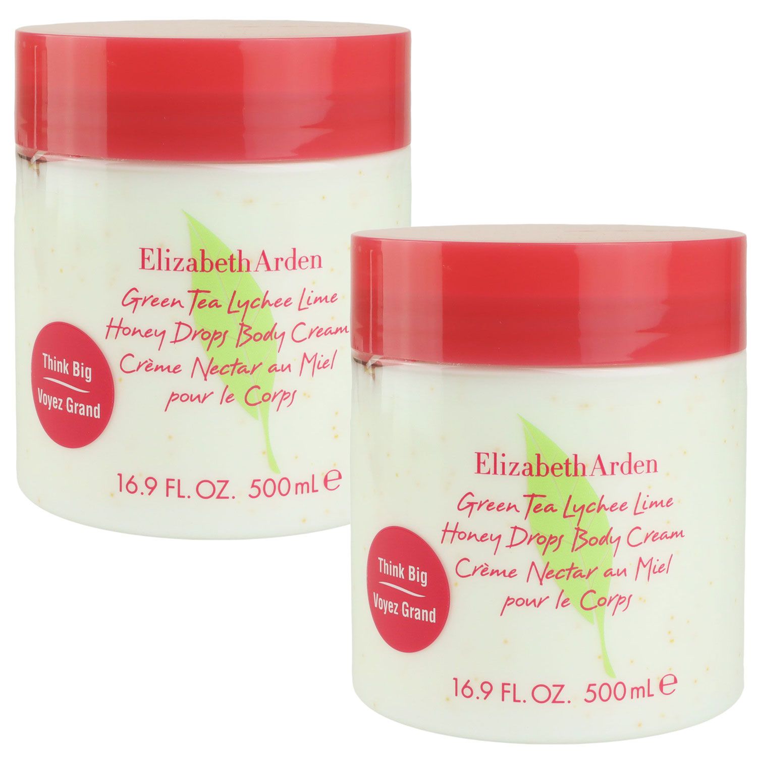 Elizabeth Arden Green Tea Lychee Lime 2 x 500 ml Honey Drops Body Cream Set