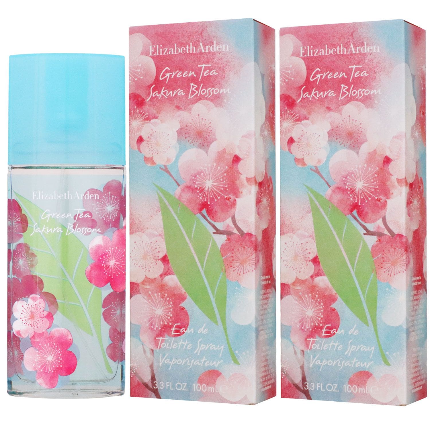 Elizabeth Arden Green Tea Sakura Blossom 2 x 100 ml Eau de Toilette EDT Set