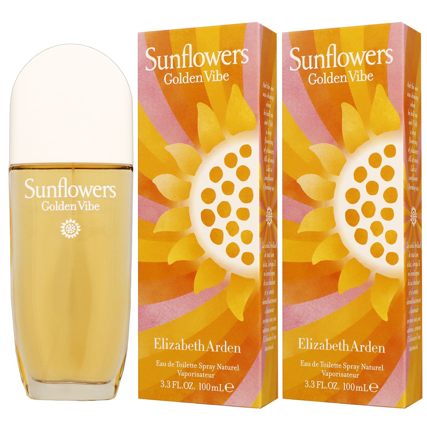 Elizabeth Arden Sunflowers Golden Vibe 2 x 100 ml Eau de Toilette EDT Set