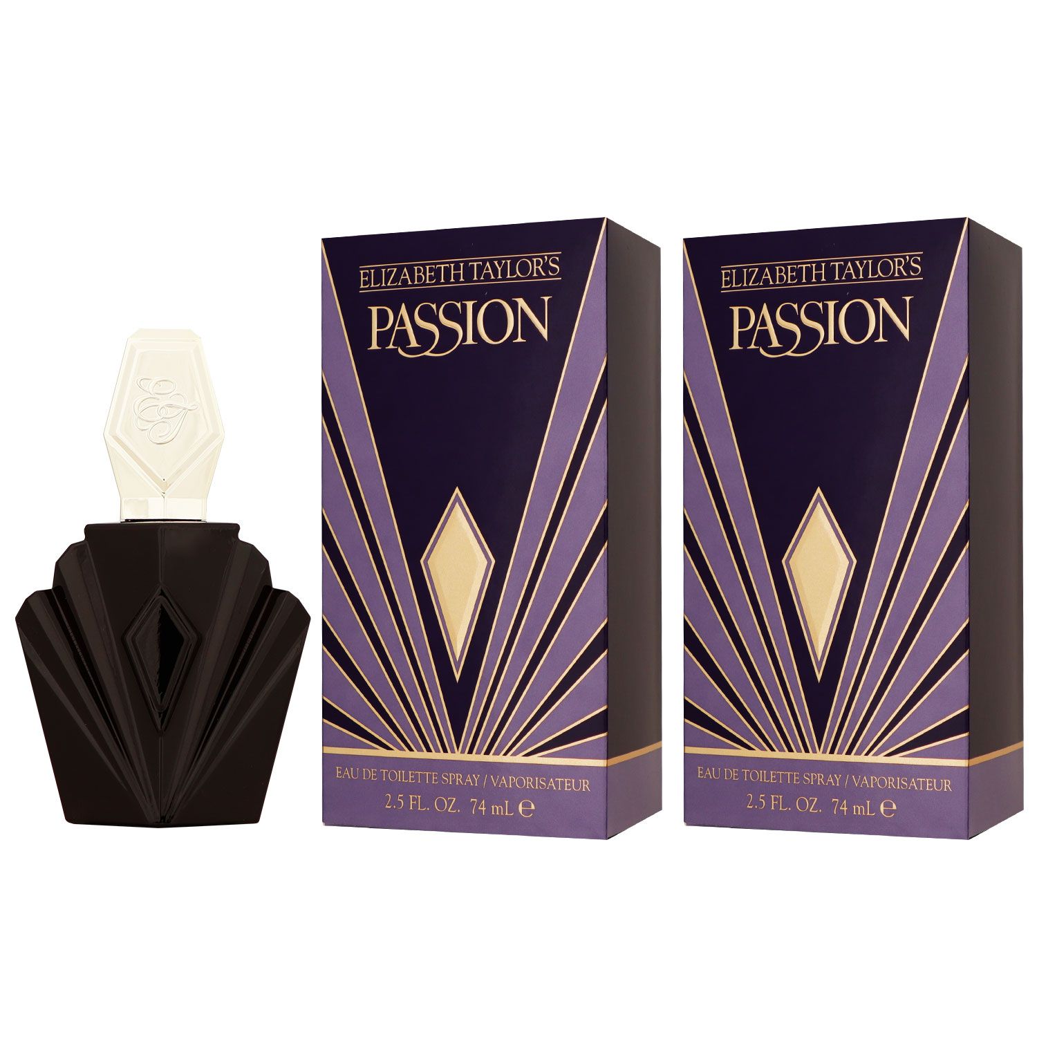 Elizabeth Taylor Passion 2 x 74 ml Eau de Toilette EDT Set Damenduft