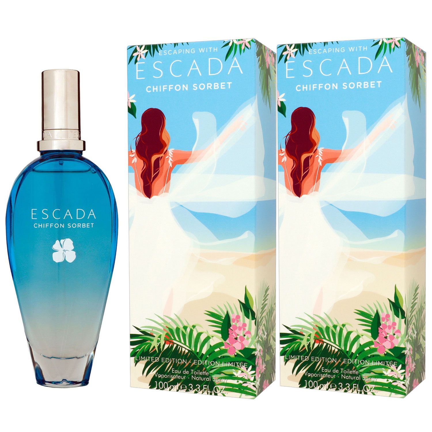 Escada Chiffon Sorbet 2 x 100 ml Eau de Toilette EDT Set Damenduft Damen Duft