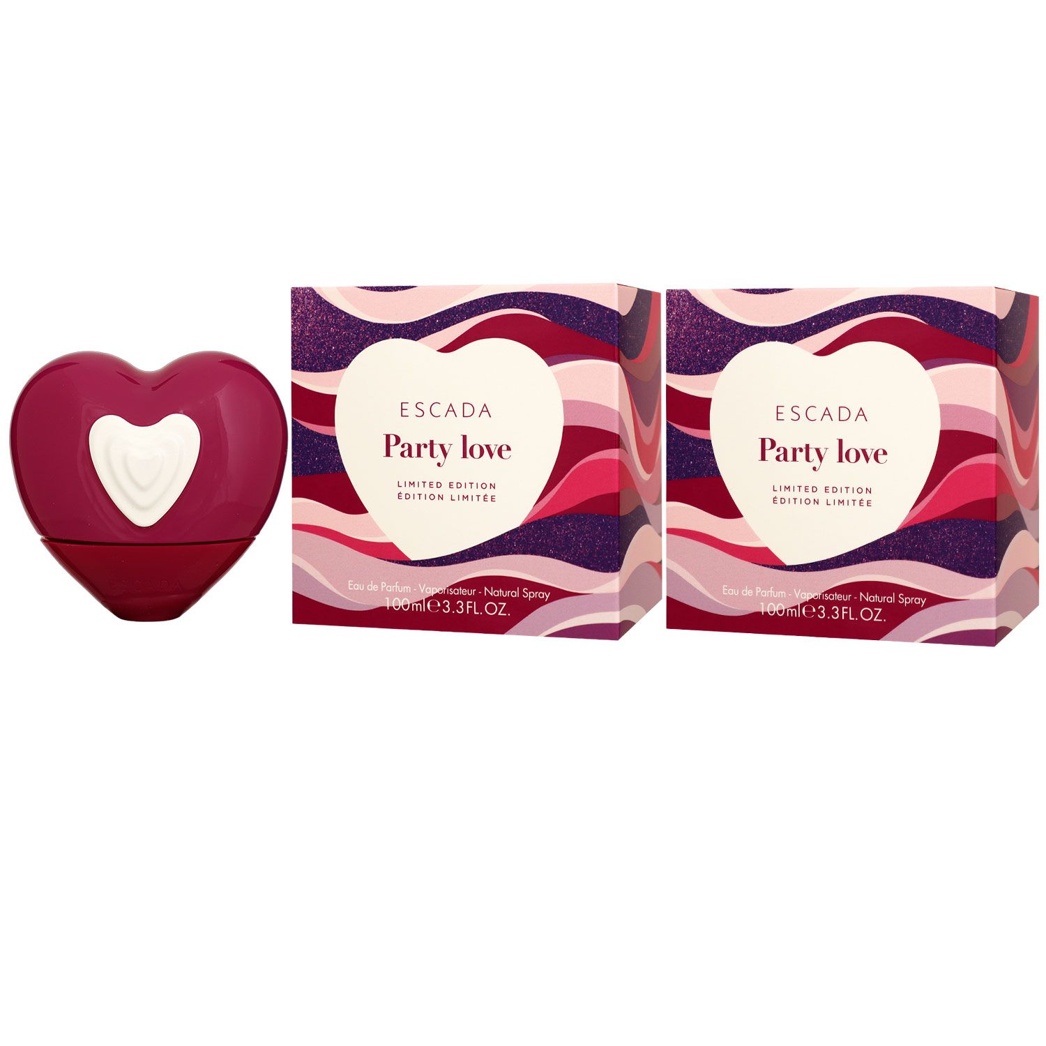 Escada Party Love 2 x 100 ml Eau de Parfum EDP Set Damenparfum Limited Edition