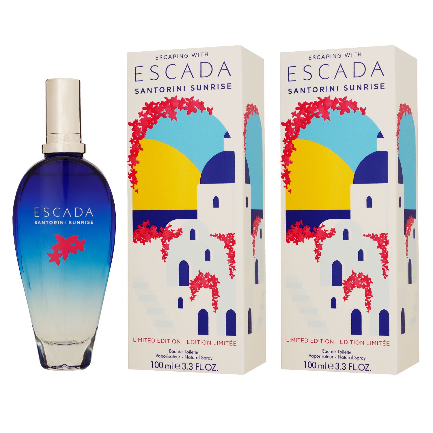 Escada Santorini Sunrise 2 x 100 ml Eau de Toilette EDT Set Damenduft Limited Edition