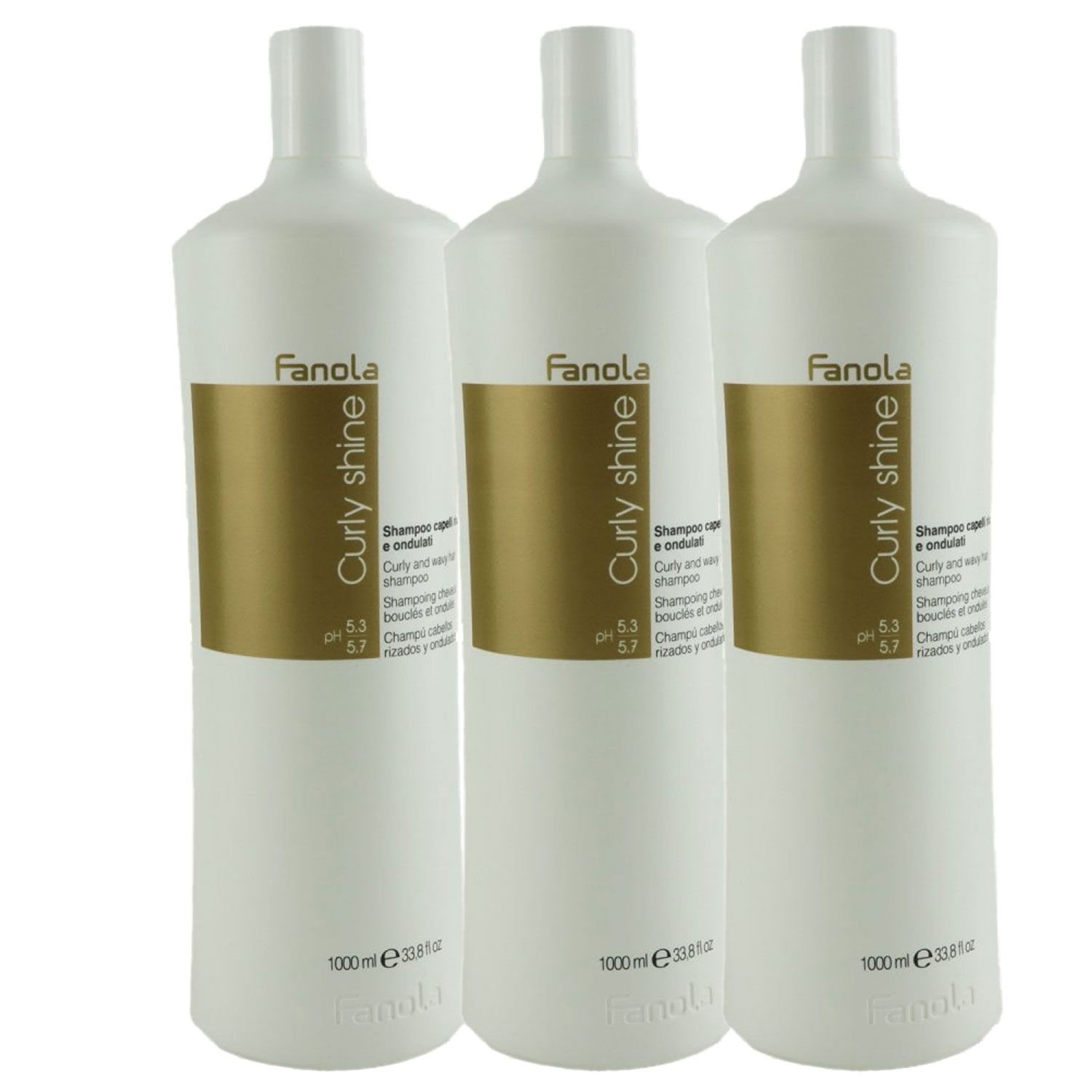 Fanola Curly Shine Shampoo 3 X 1000 Ml Locken Bei Riemax