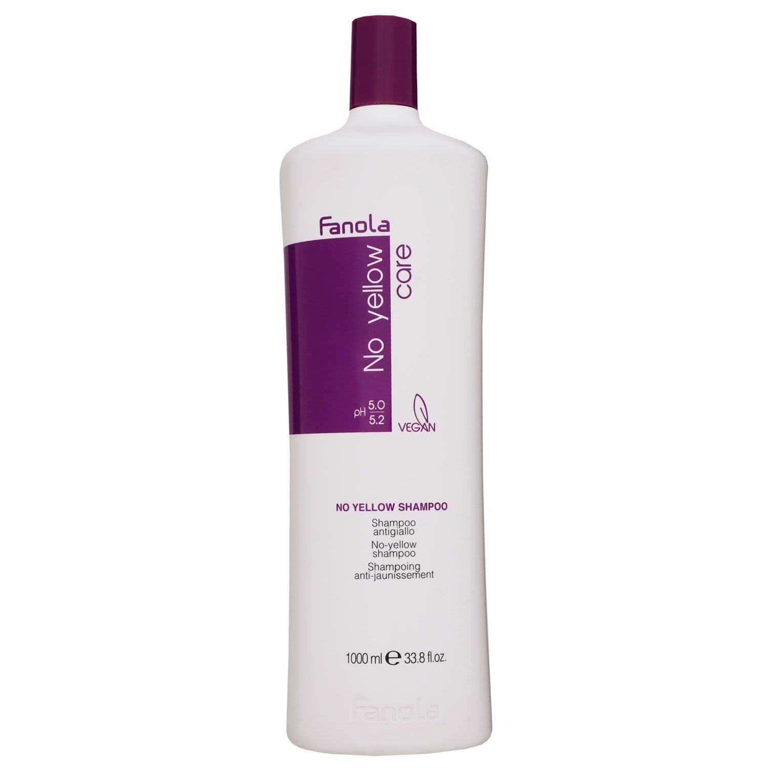 Fanola No Yellow Shampoo 1000 ml f�r Blondes Haar Silbershampoo