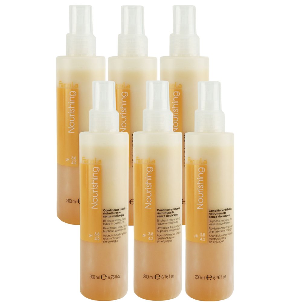 Fanola Nourishing 6 X 200 Ml Bi-Phase Leave-In Conditioner Set Bei Riemax