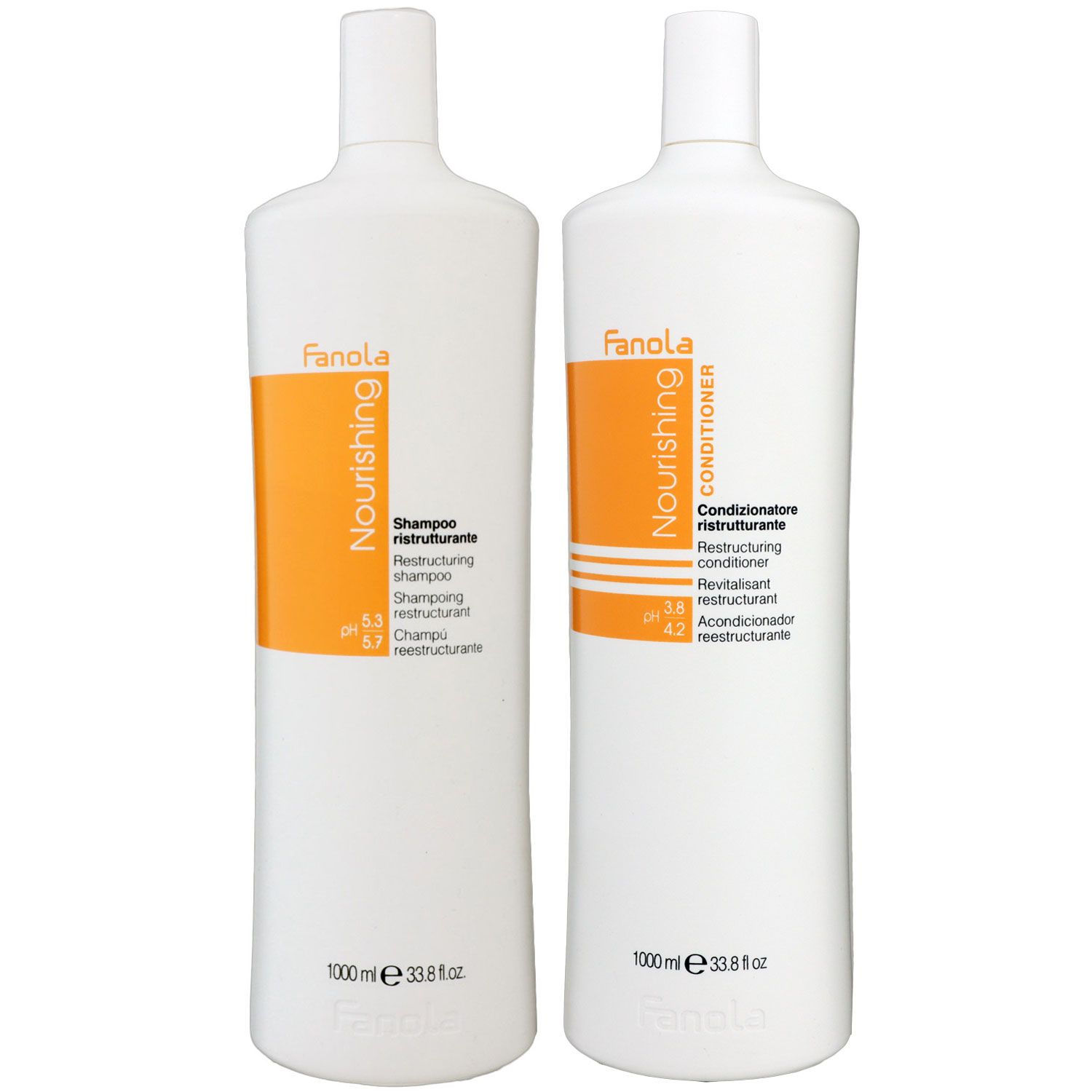 Fanola Nourishing Restructuring 1000 ml Shampoo & 1000 ml Conditioner Set