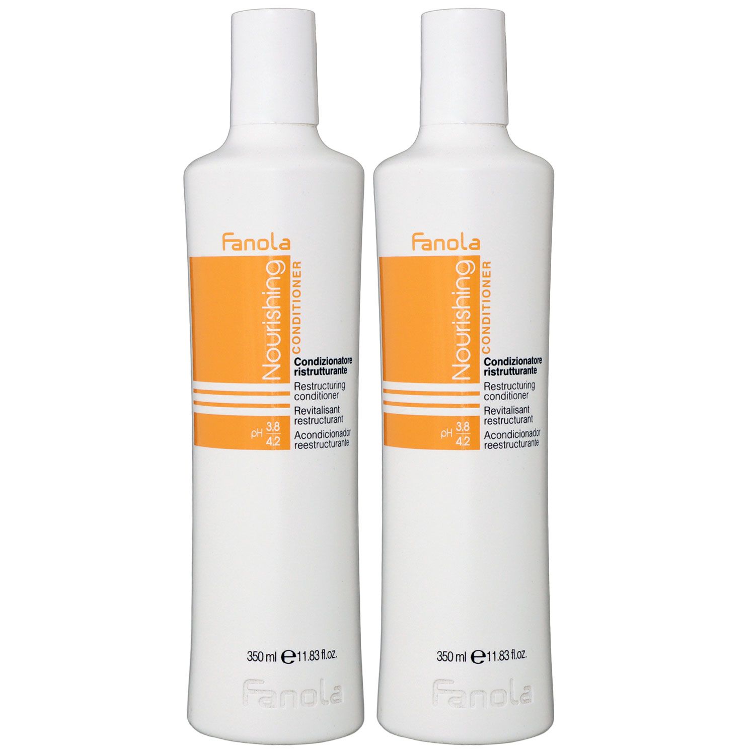 Fanola Nourishing Restructuring 2 x 350 ml Shampoo f�r trockenes Haar Set