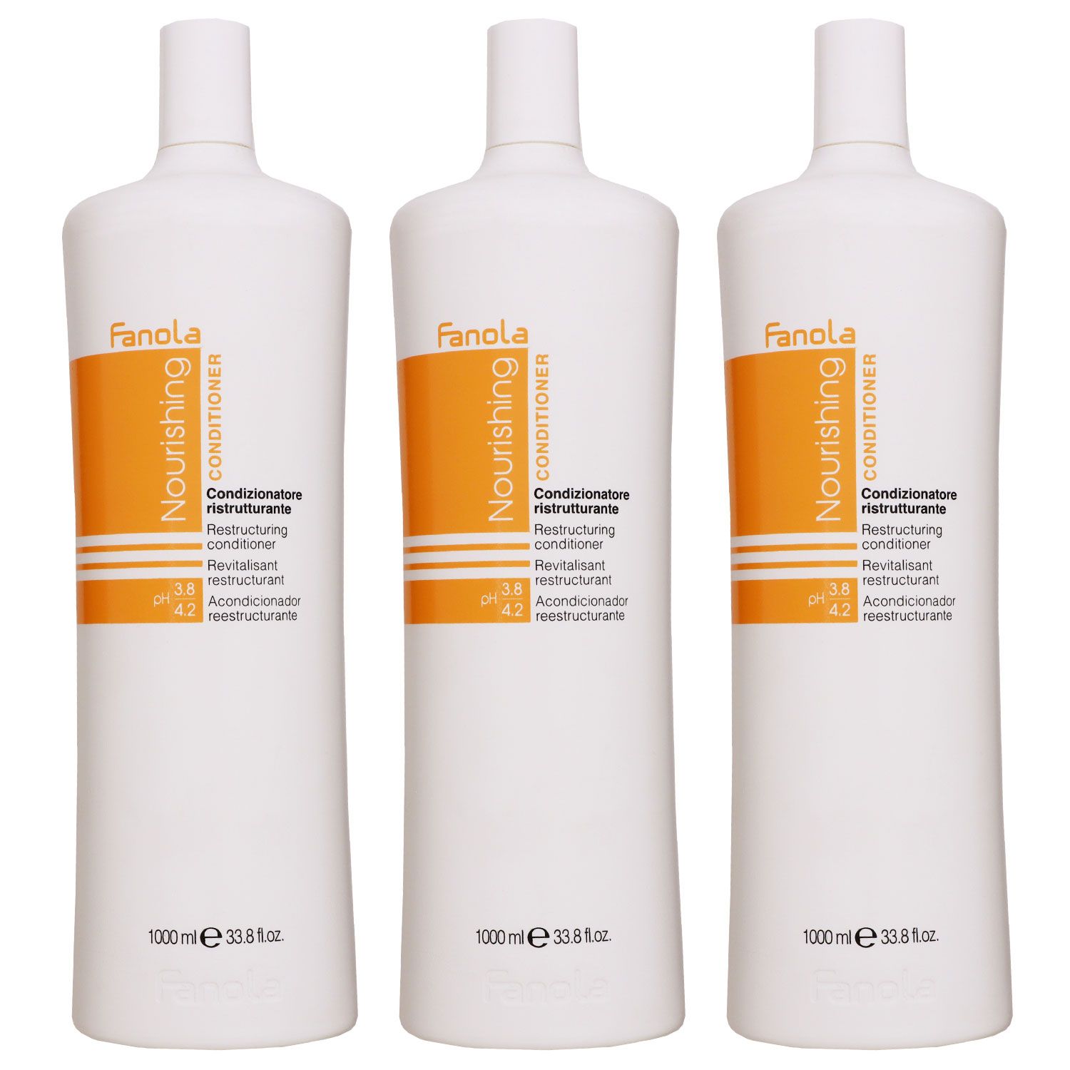 Fanola Nourishing Restructuring 3 x 1000 ml Conditioner Set