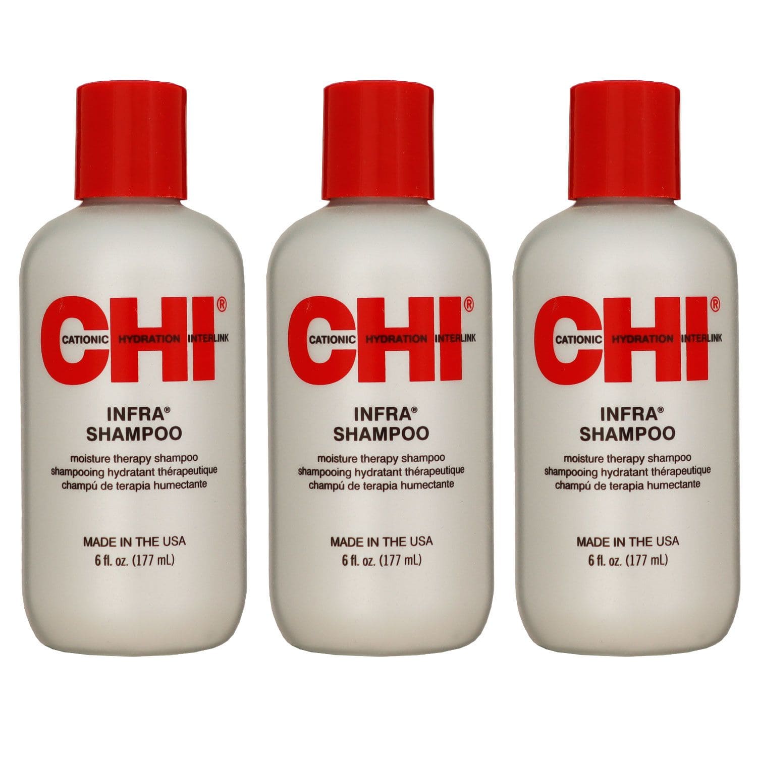 Farouk Chi Infra 3 x 177 ml Shampoo Feuchtigkeit f�r alle Haartypen Set