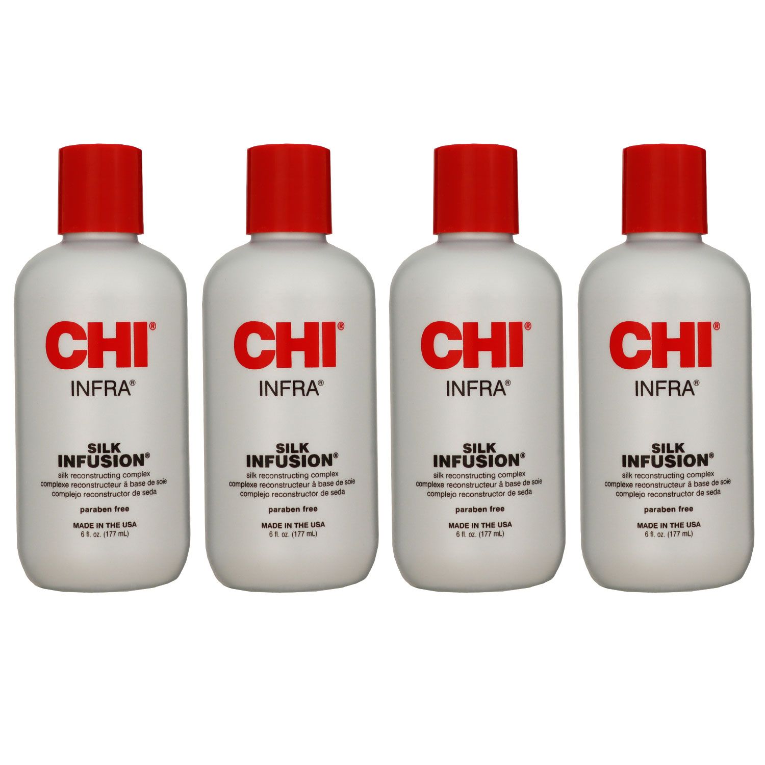 Farouk Chi Silk Infusion Seidenfluid 4 x 177 ml Haarseide Kur Set