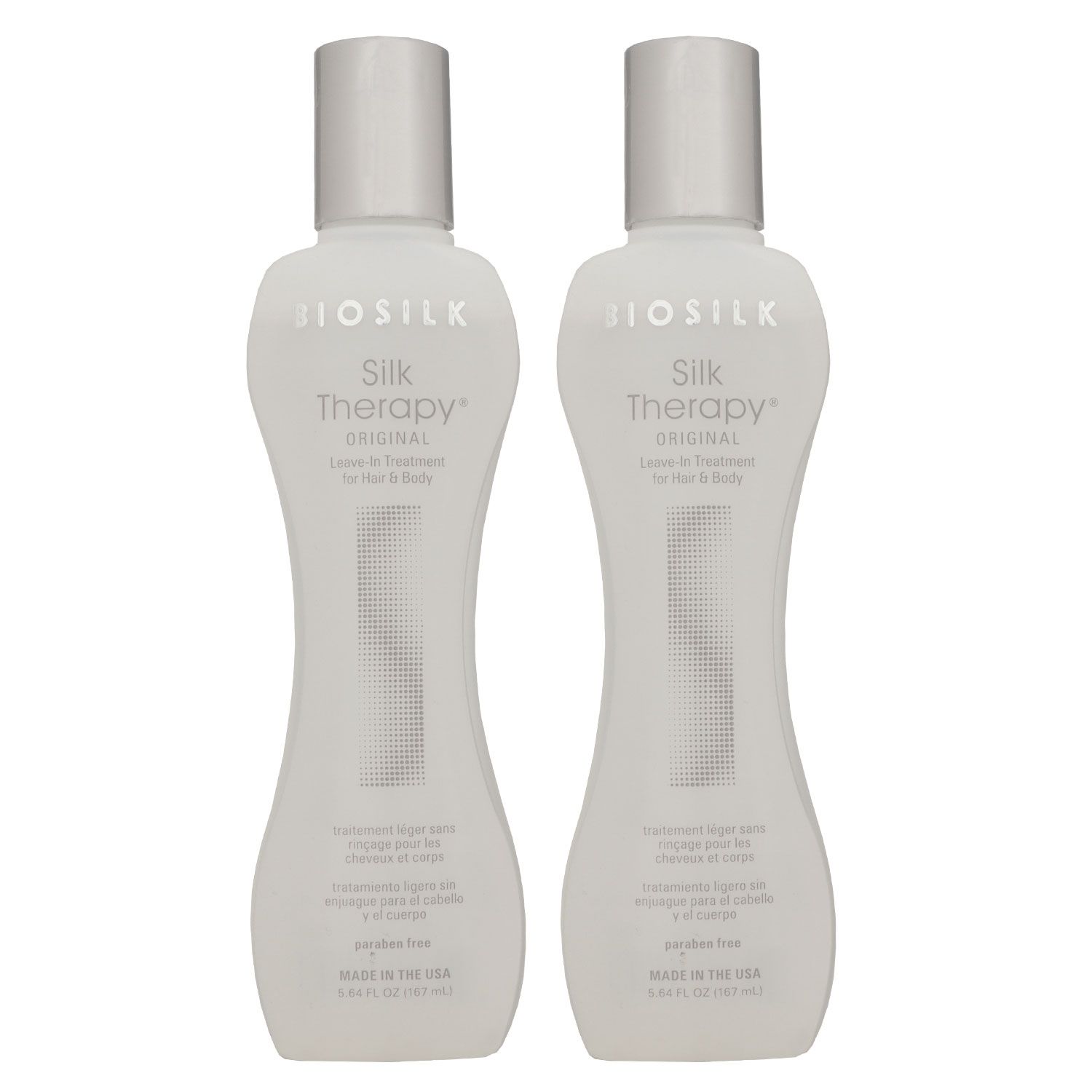 FaroukFarouk Biosilk Silk Therapy Seiden Liquid 2 x 167 ml Leave In Pflege Set