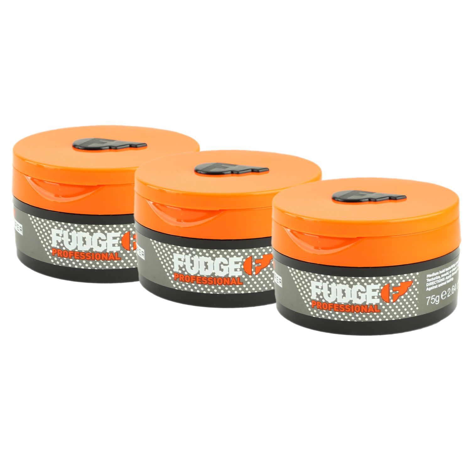 Fudge Professional Hair Shaper 3 x 75 g Texture Cream Matt Mittlerer Halt Set