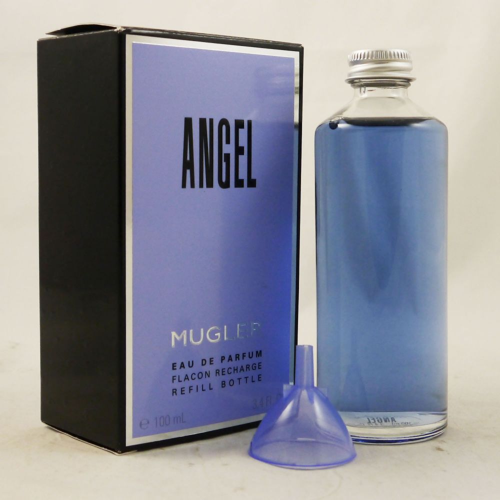 GEBRAUCHT Thierry Mugler Angel 100 ml Eau de Parfum EDP Refill Flacon  Nachfüller Recharge