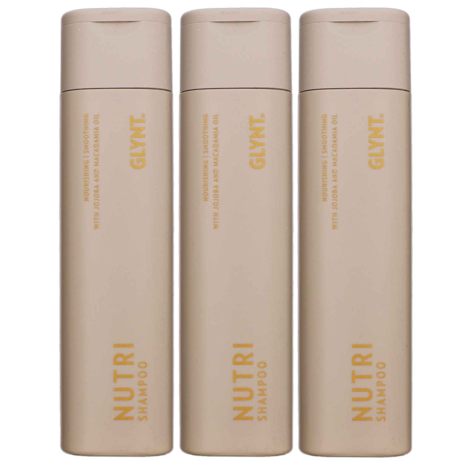 GLYNT Nutri 3 x 250 ml Shampoo f�r trockenes Haar Glanz & Geschmeidigkeit Set
