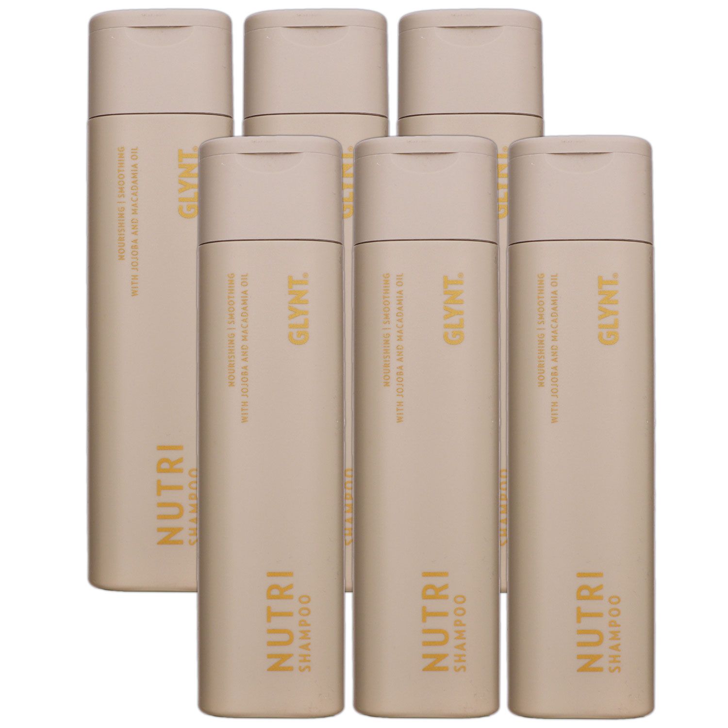 GLYNT Nutri 6 x 250 ml Shampoo f�r trockenes Haar Glanz & Geschmeidigkeit Set