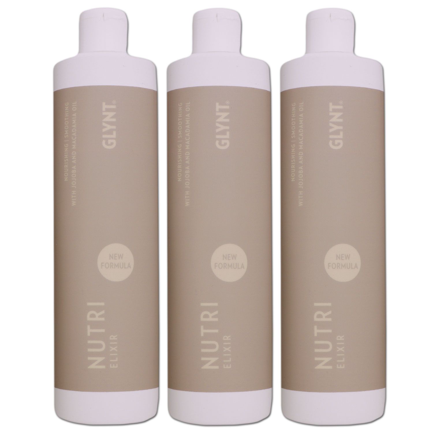 GLYNT Nutri Elixir 3 x 500 ml Haar�l Haarelixir f�r Glanz & Pflege Nachf�ller Set
