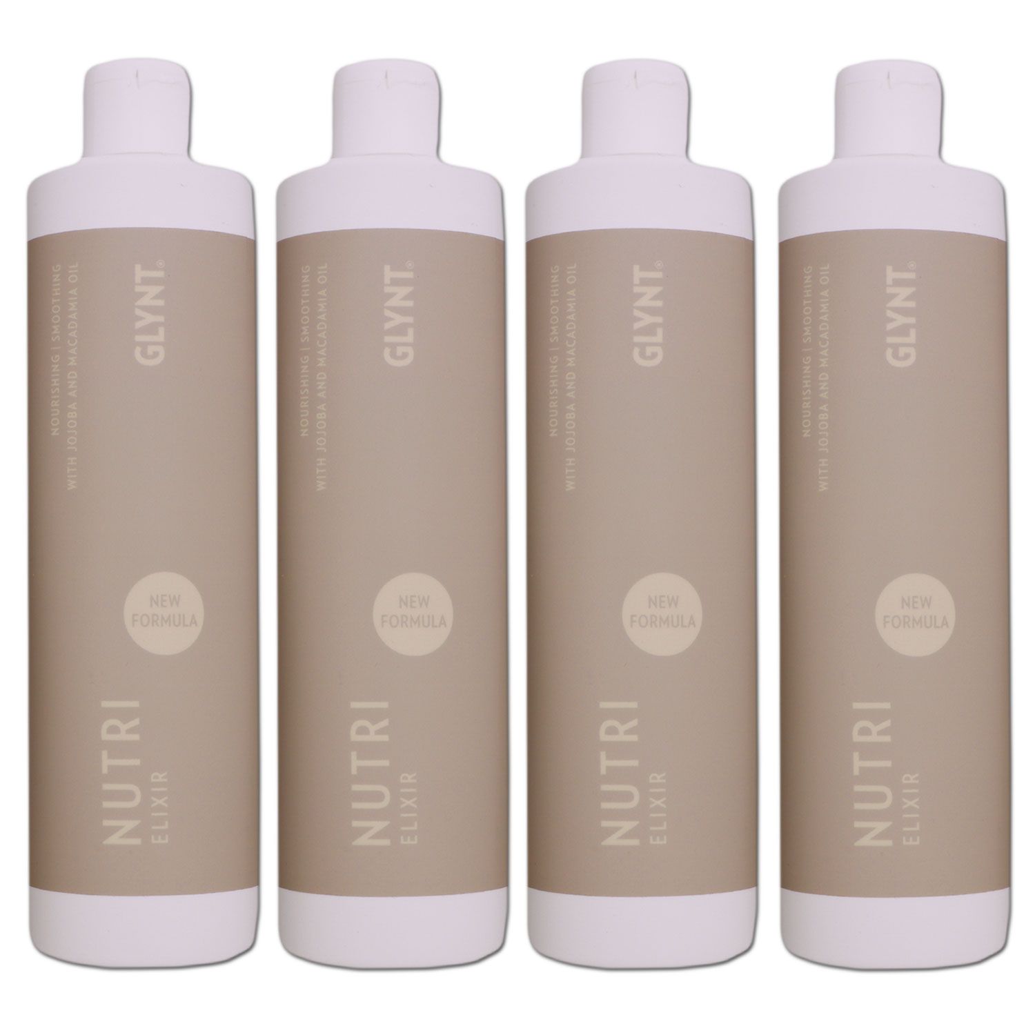 GLYNT Nutri Elixir 4 x 500 ml Haar�l Haarelixir f�r Glanz & Pflege Nachf�ller Set