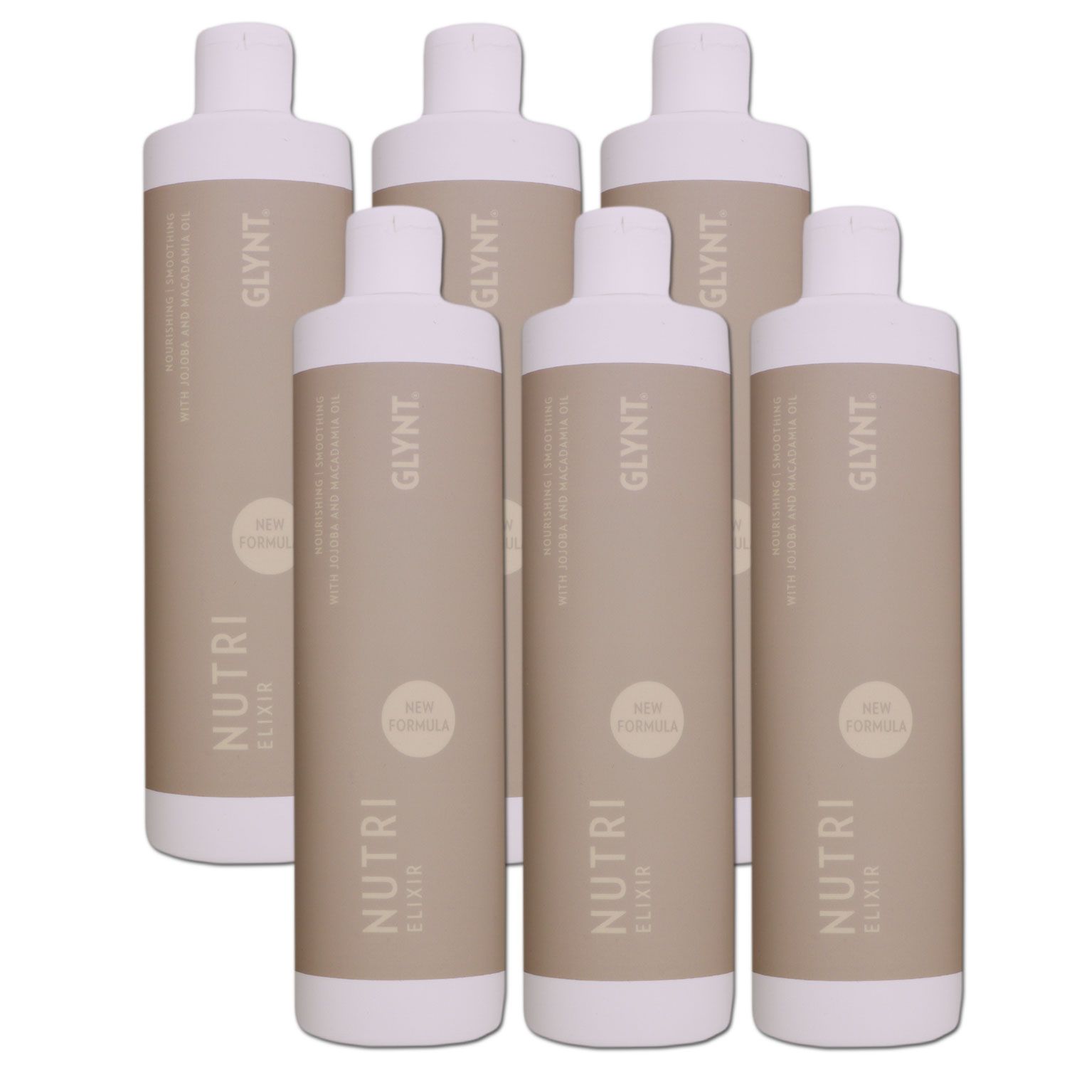 GLYNT Nutri Elixir 6 x 500 ml Haar�l Haarelixir f�r Glanz & Pflege Nachf�ller Set