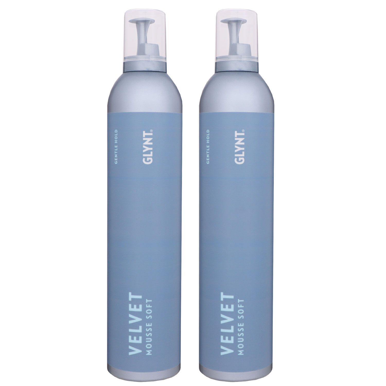 GLYNT Velvet Mousse Soft 2 x 500 ml Schaumfestiger sanfter Halt Set